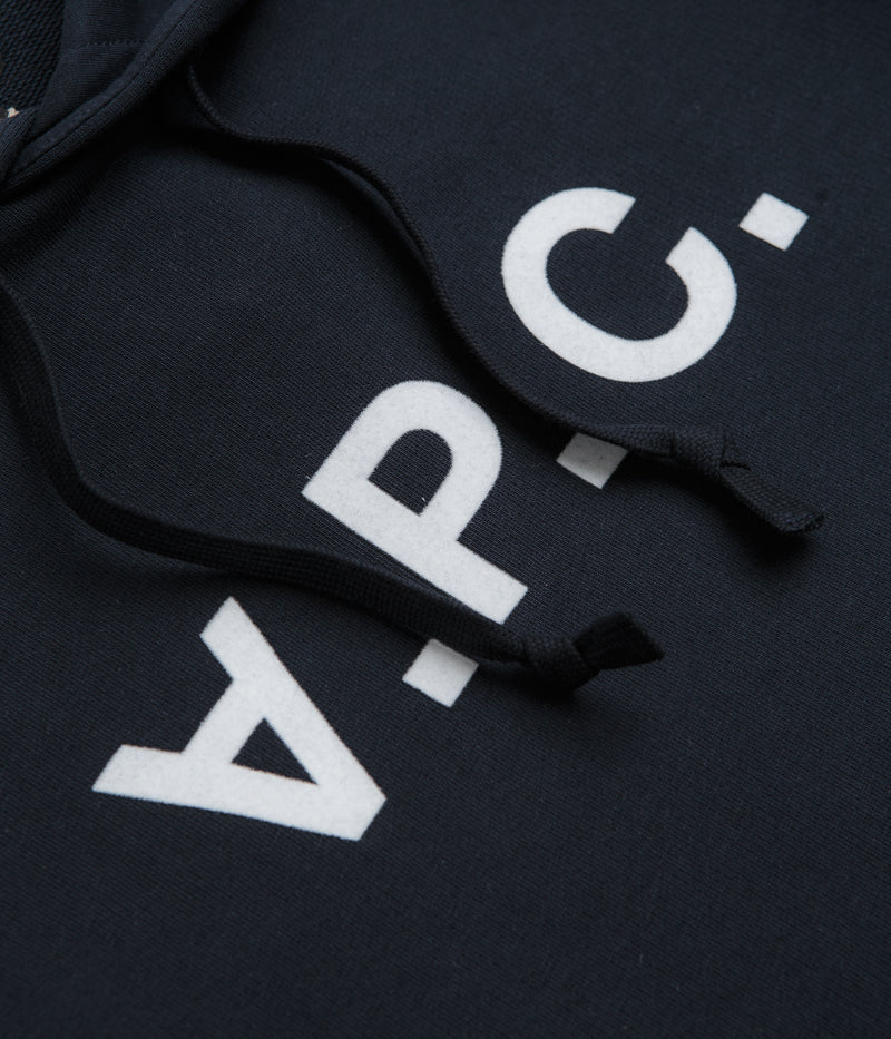 A.P.C. Grand VPC Hoodie - Dark Navy / Ecru - Image 3