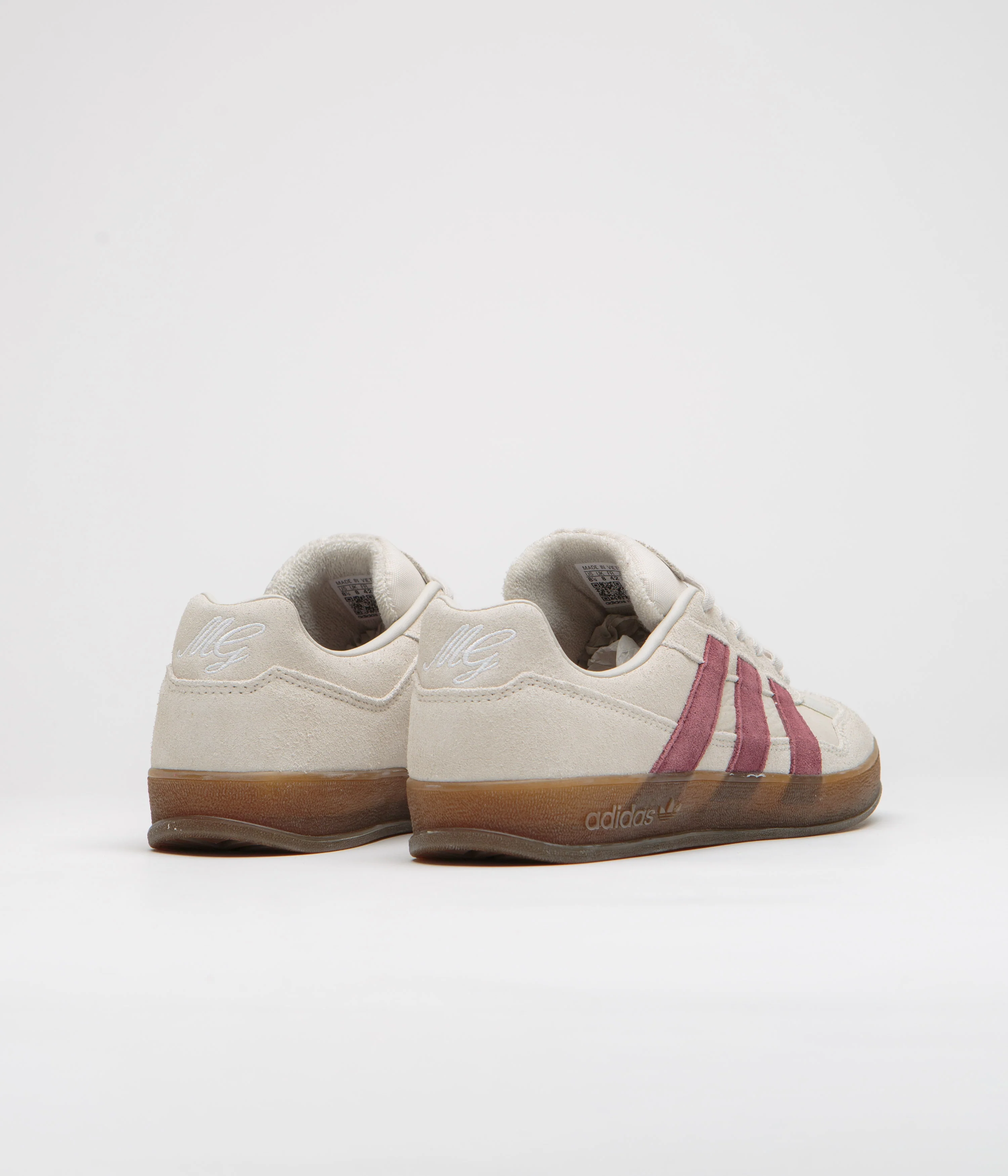 Adidas Aloha Super Shoes - Alumina / Shadow Red / Gum5 - Image 4