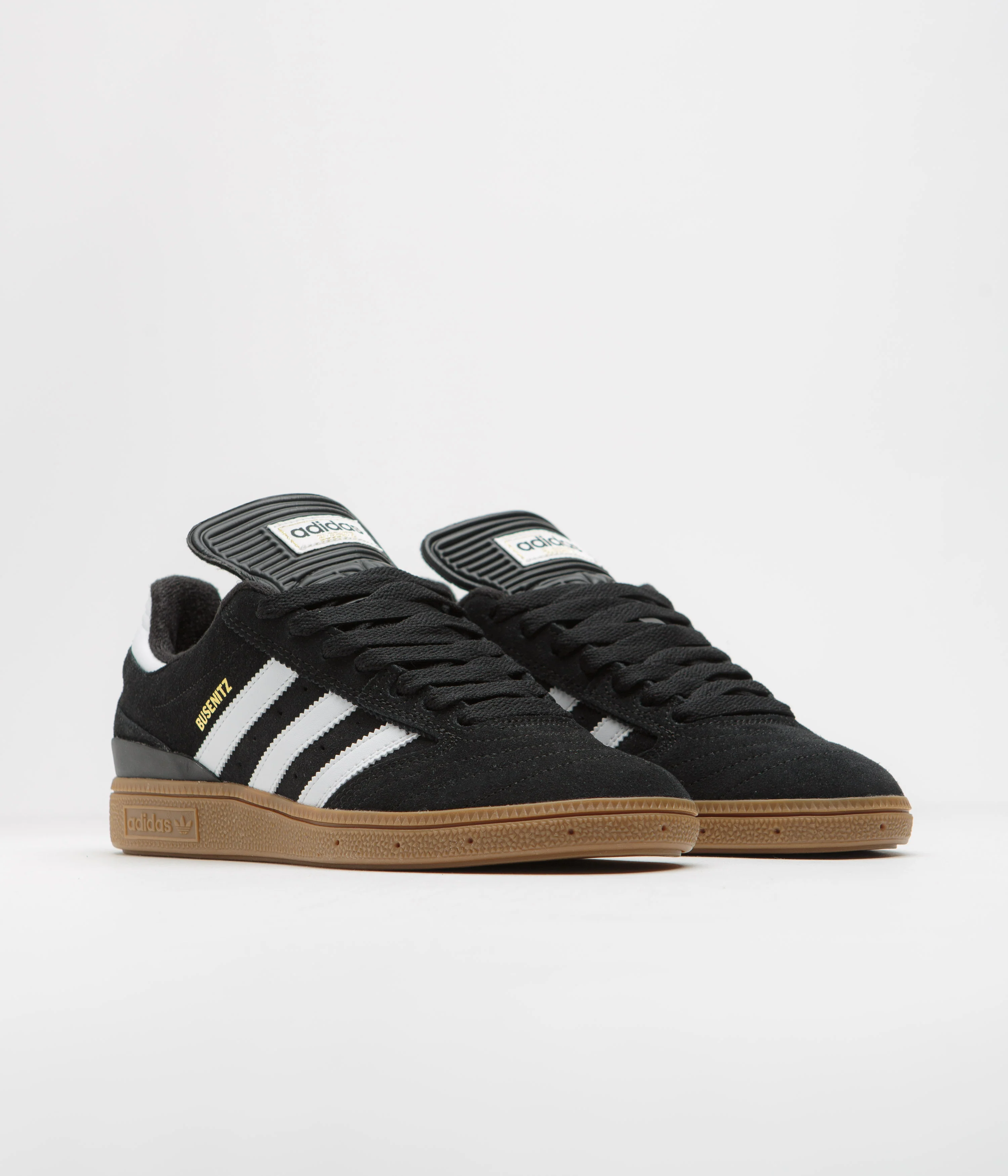 Adidas Busenitz Shoes - Black / Running White / Metallic Gold - Image 2