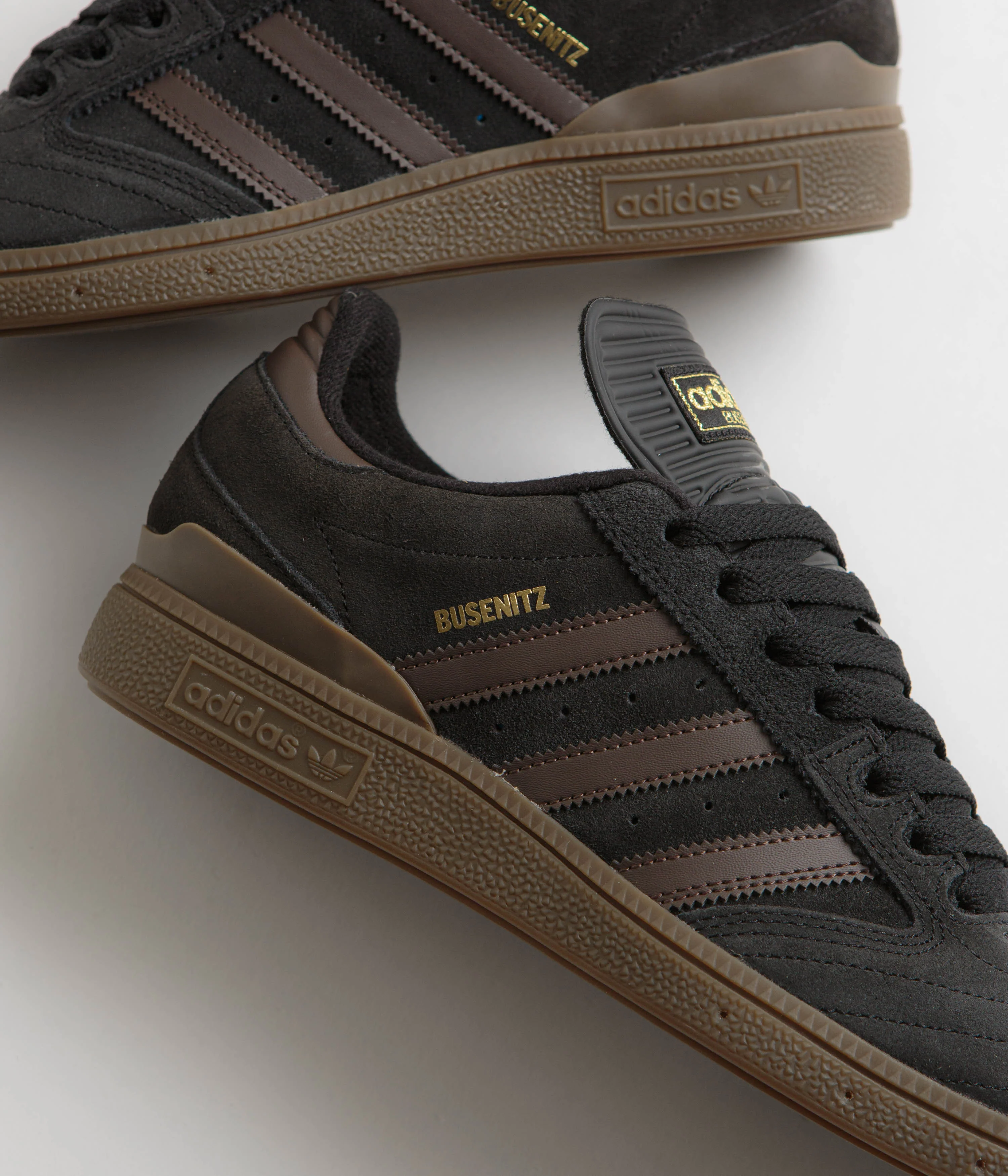 Adidas Busenitz Shoes - Core Black / Brown / Gold Metallic - Image 3
