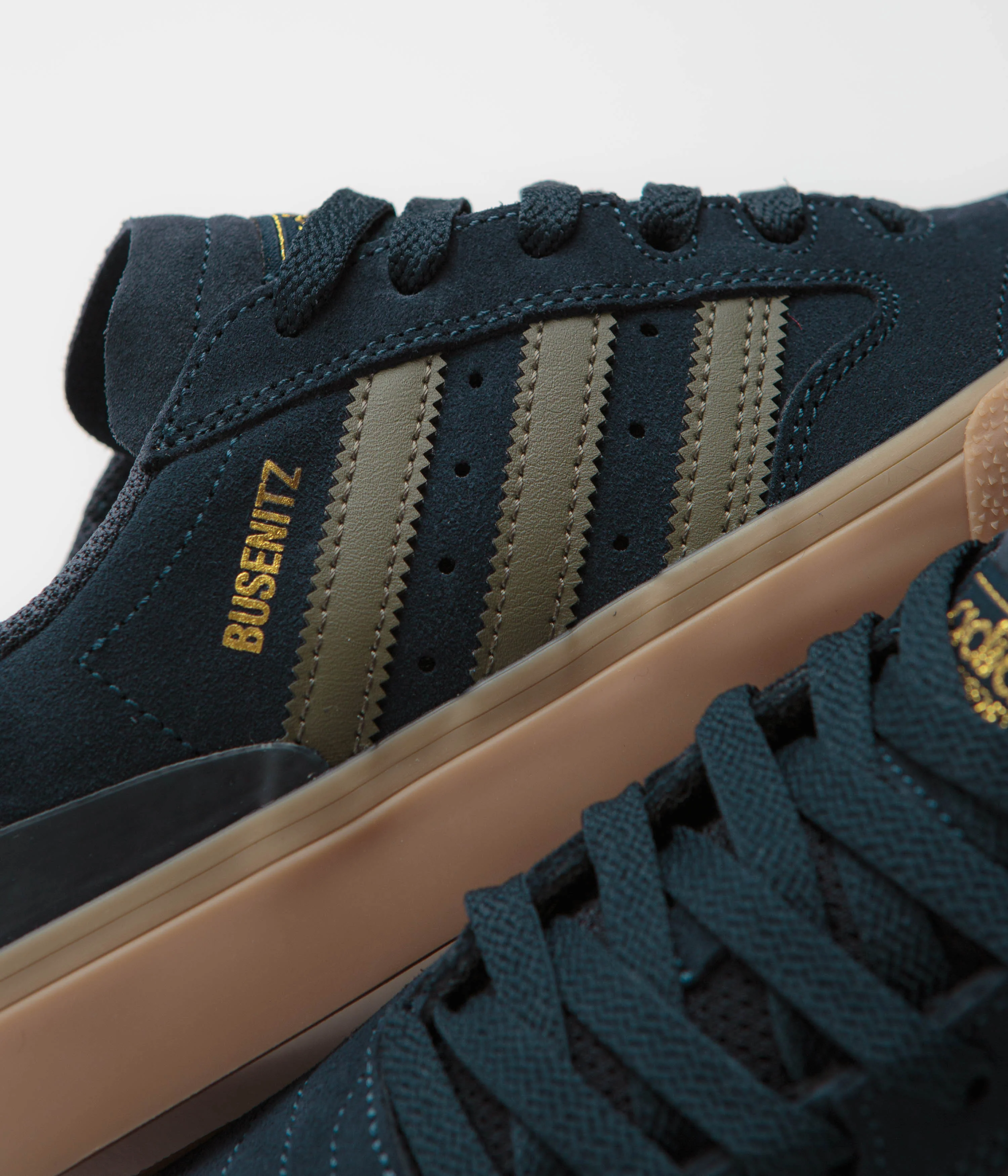 Adidas Busenitz Vulc II Shoes - Legend Ink / Olive Strata / Gold Metallic - Image 7