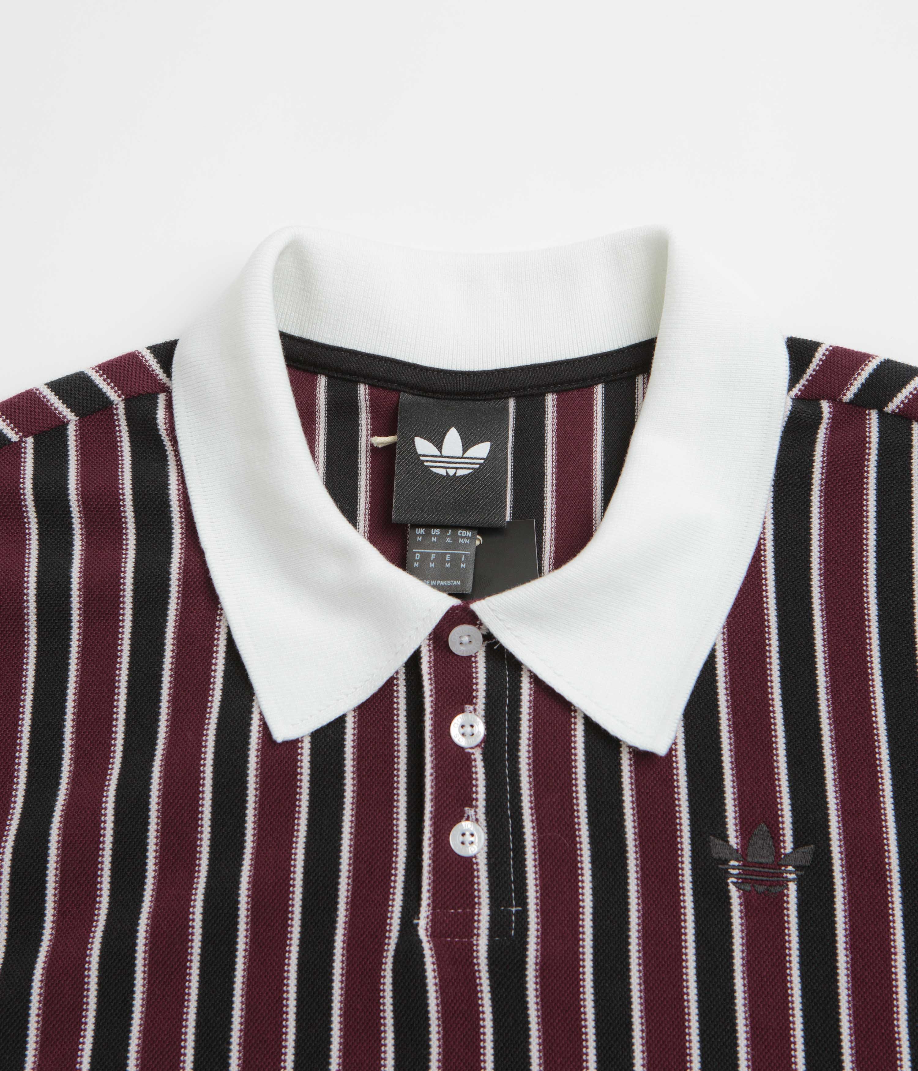 Adidas Classic Jersey - White / Black / Maroon - Image 2