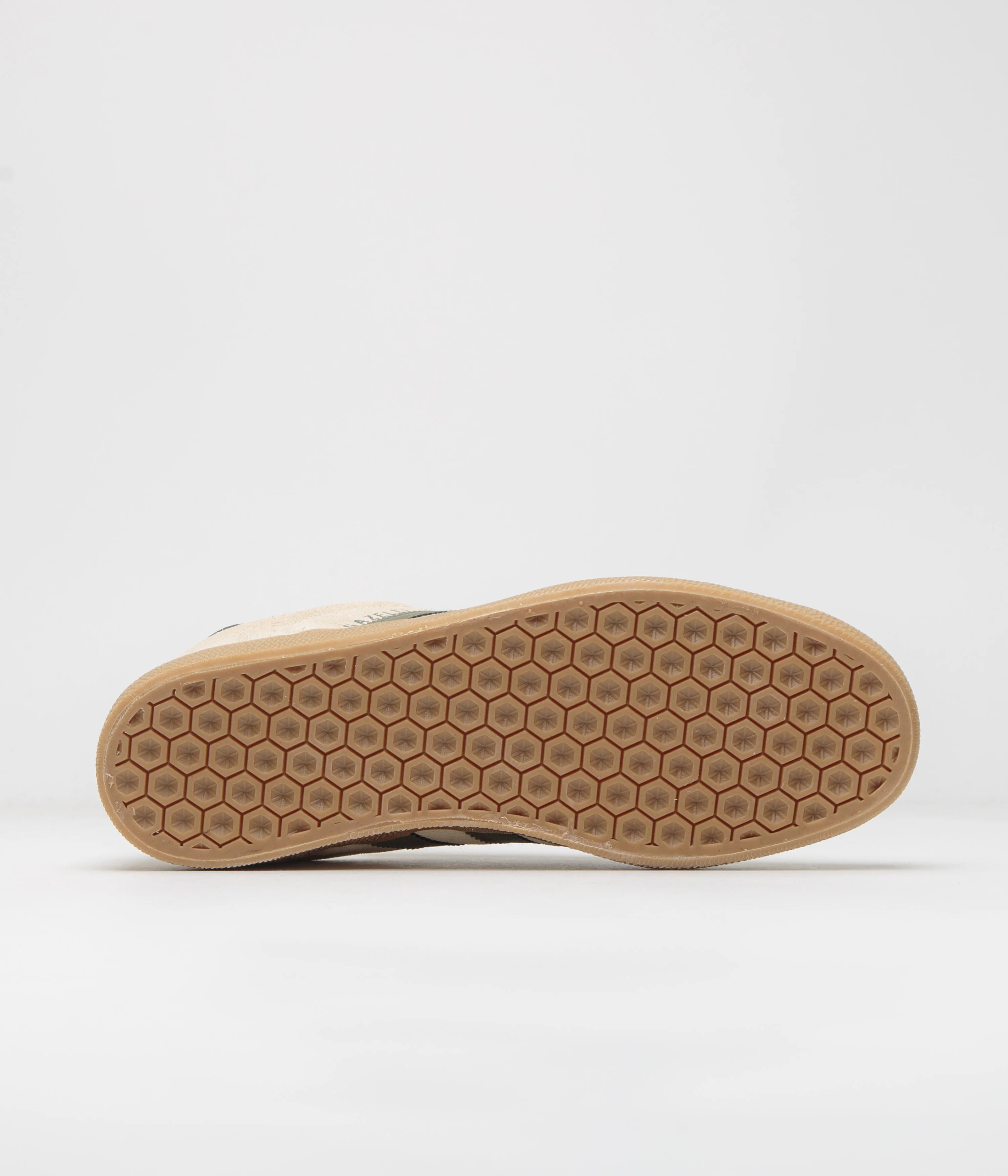 Adidas Gazelle ADV Shoes - Ecru Tint / Focus Olive / Gum - Image 6