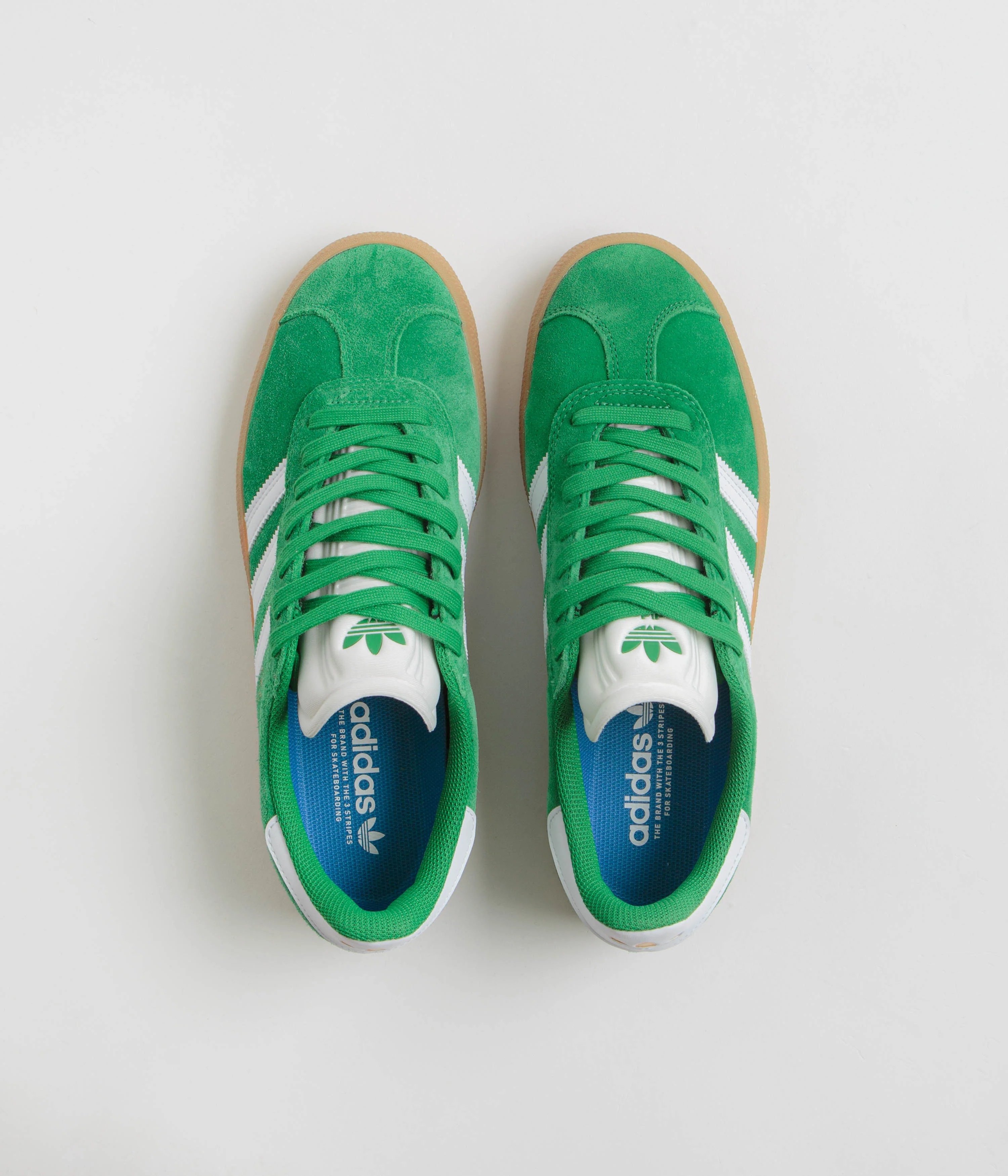 Adidas Gazelle ADV Shoes - Green / Cloud White / Gold Metallic - Image 7