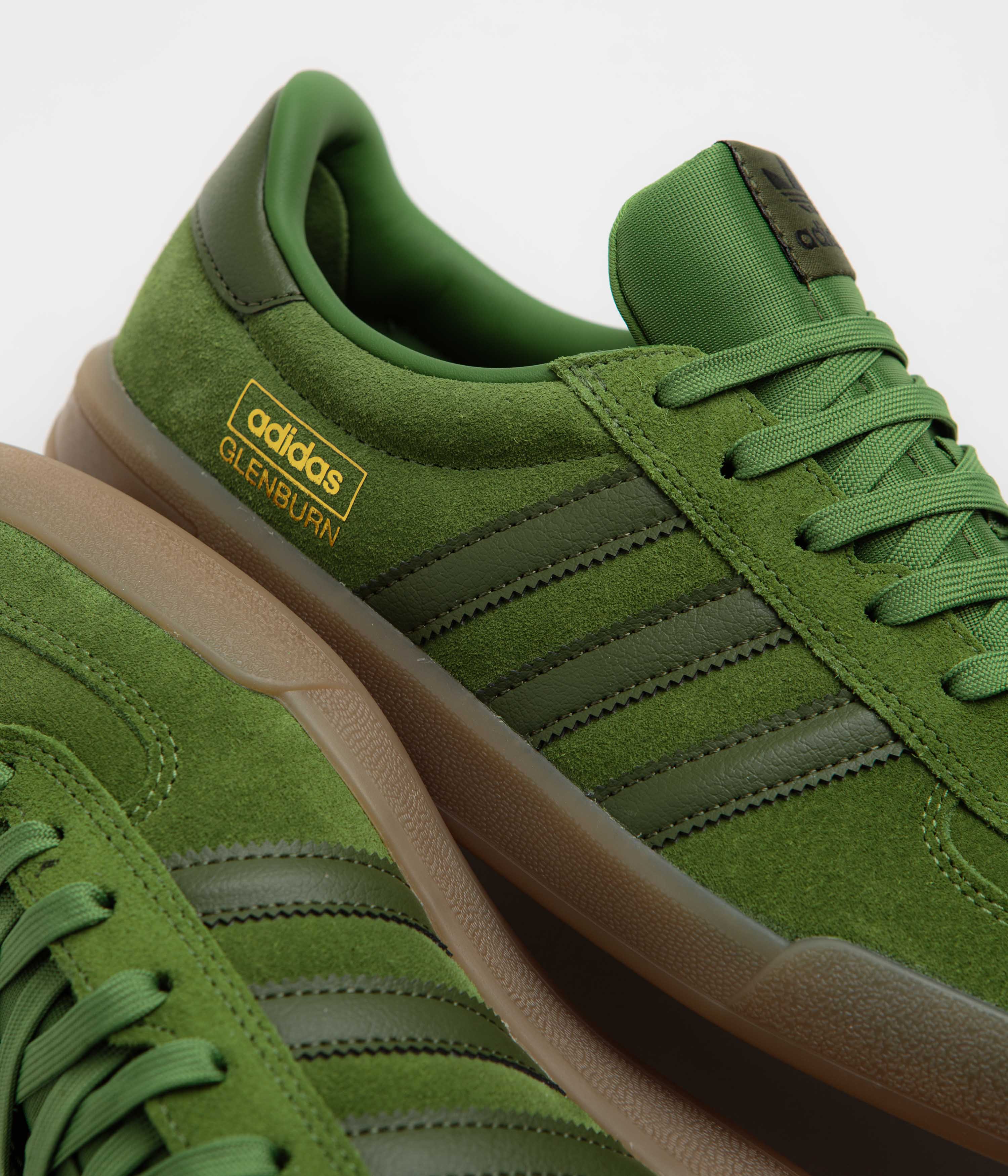 Adidas Glenburn Shoes - Crew Green / Wild Pine / Gum5 - Image 3