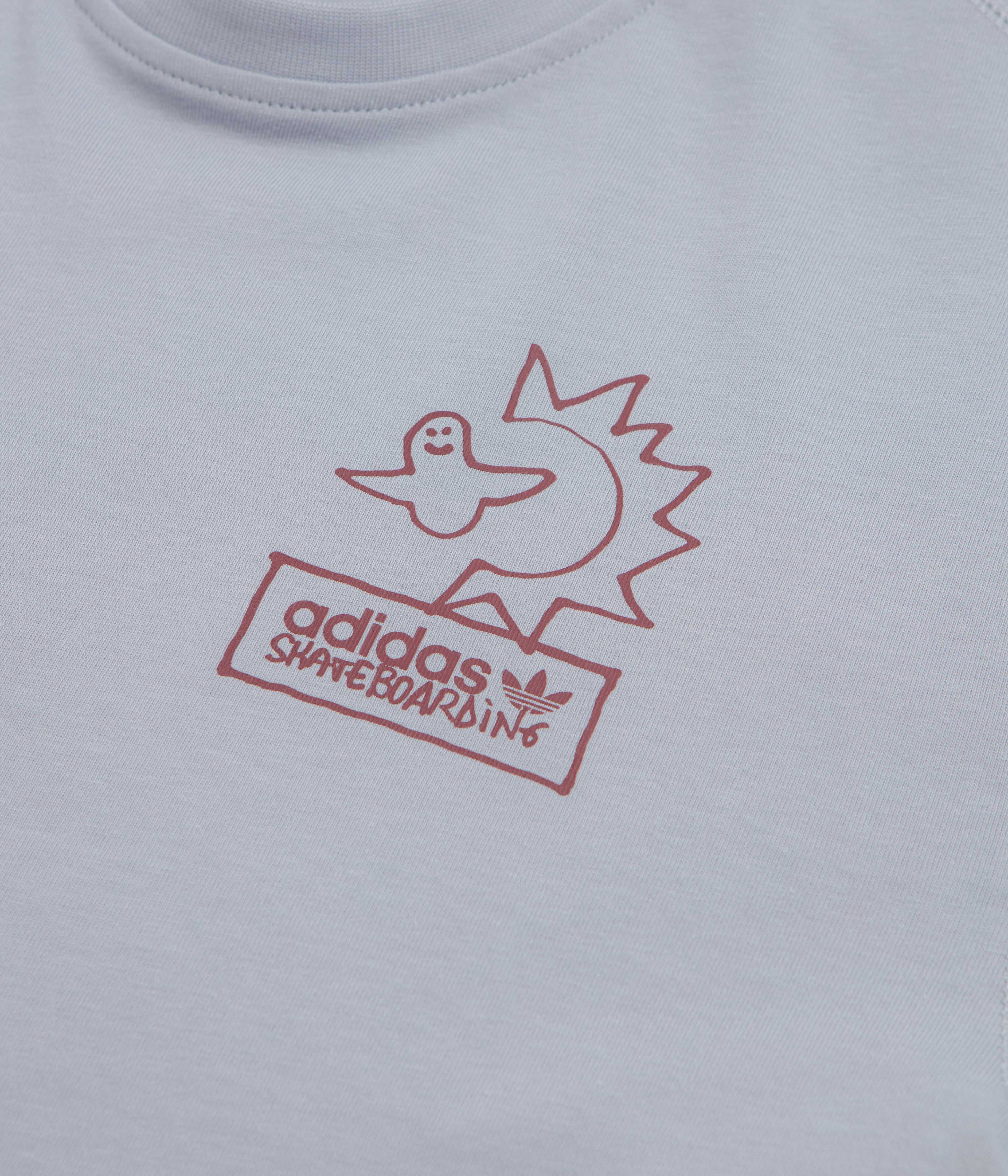 Adidas Gonz NA T-Shirt - Halo Silver / Shadow Red - Image 4