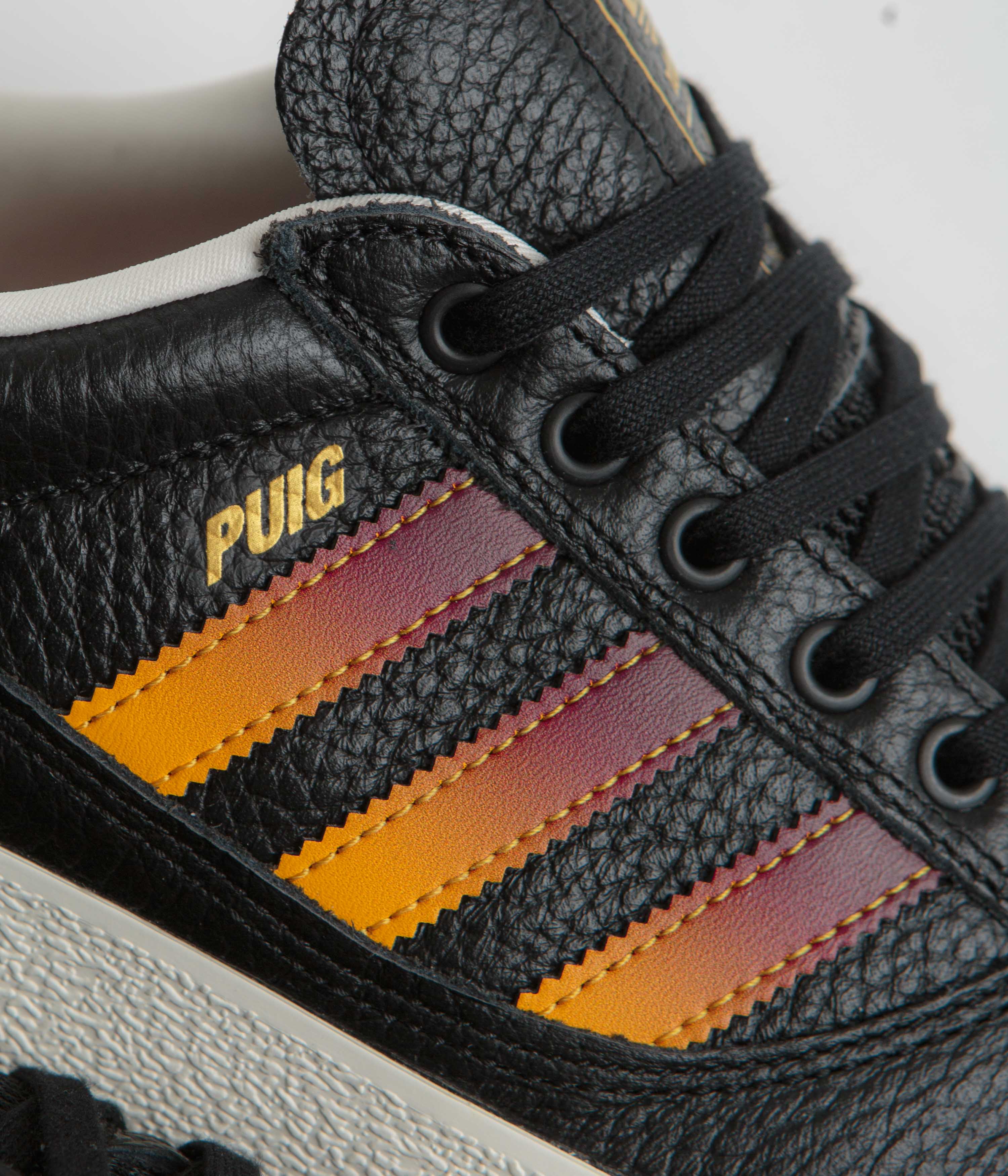 Adidas Puig Indoor Shoes - Core Black / Shadow Red / Crew Yellow - Image 3