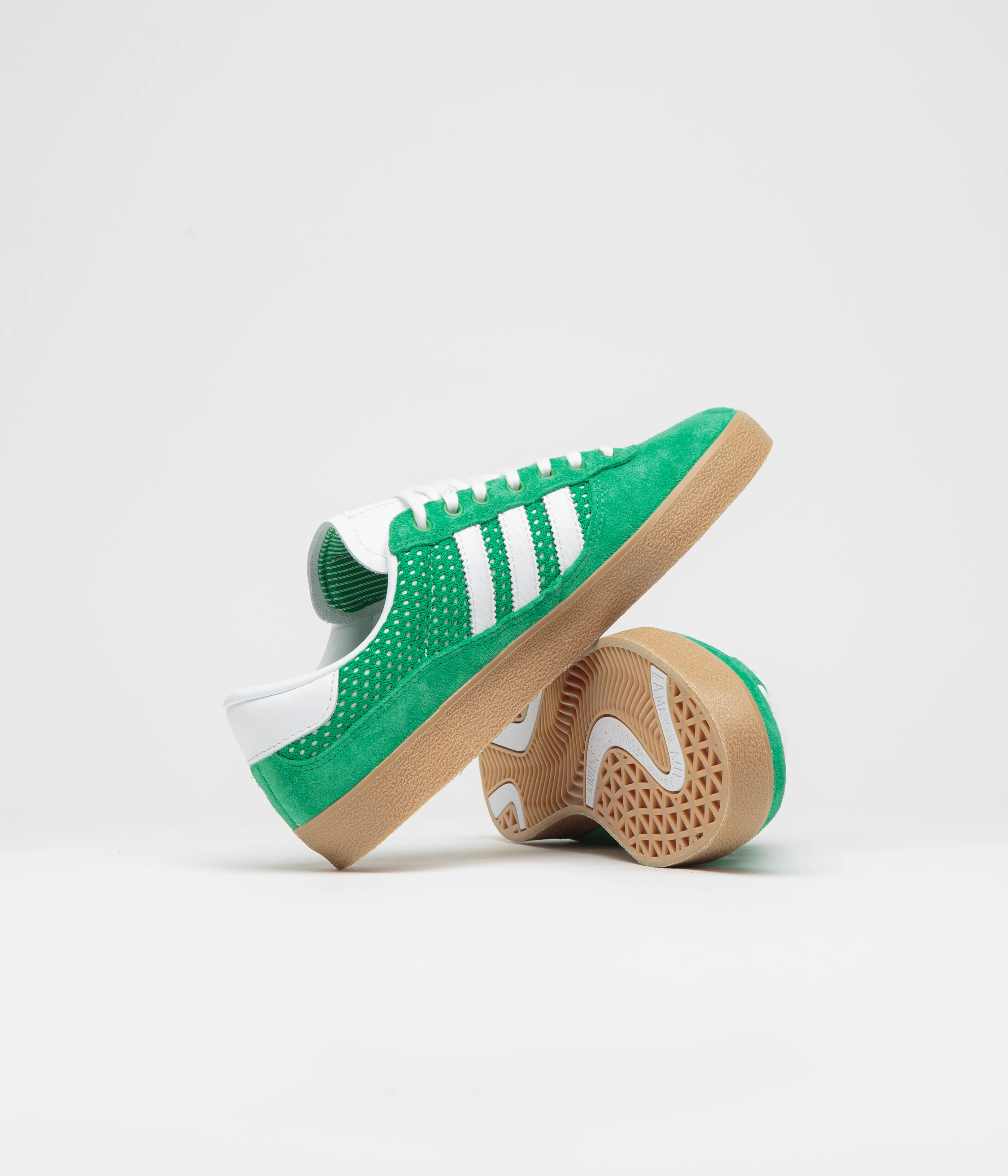 Adidas Puig Indoor Shoes - Green / FTWR White / Gum4 - Image 5