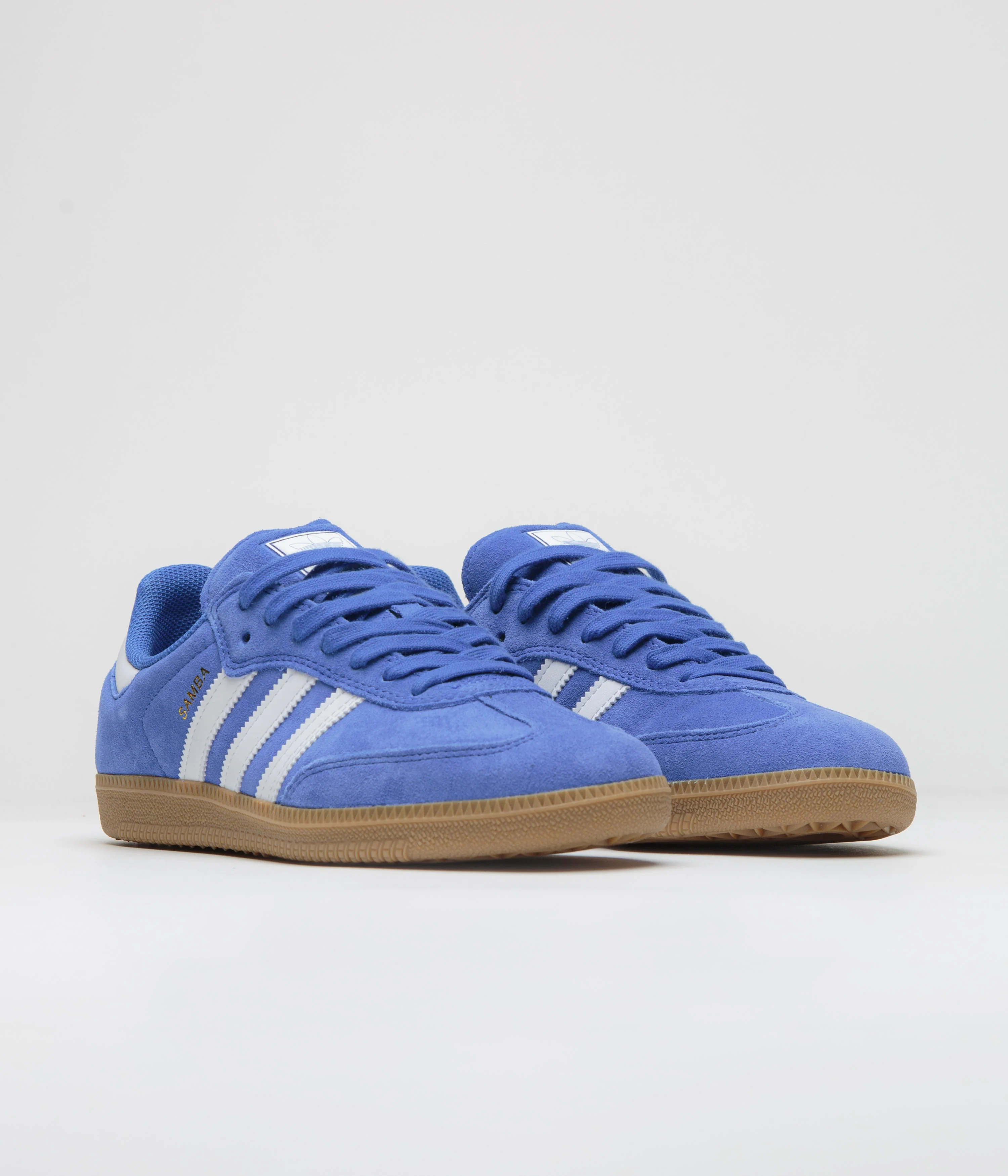 Adidas Samba ADV Shoes - Bluebird / Cloud White / Gold Metallic - Image 3