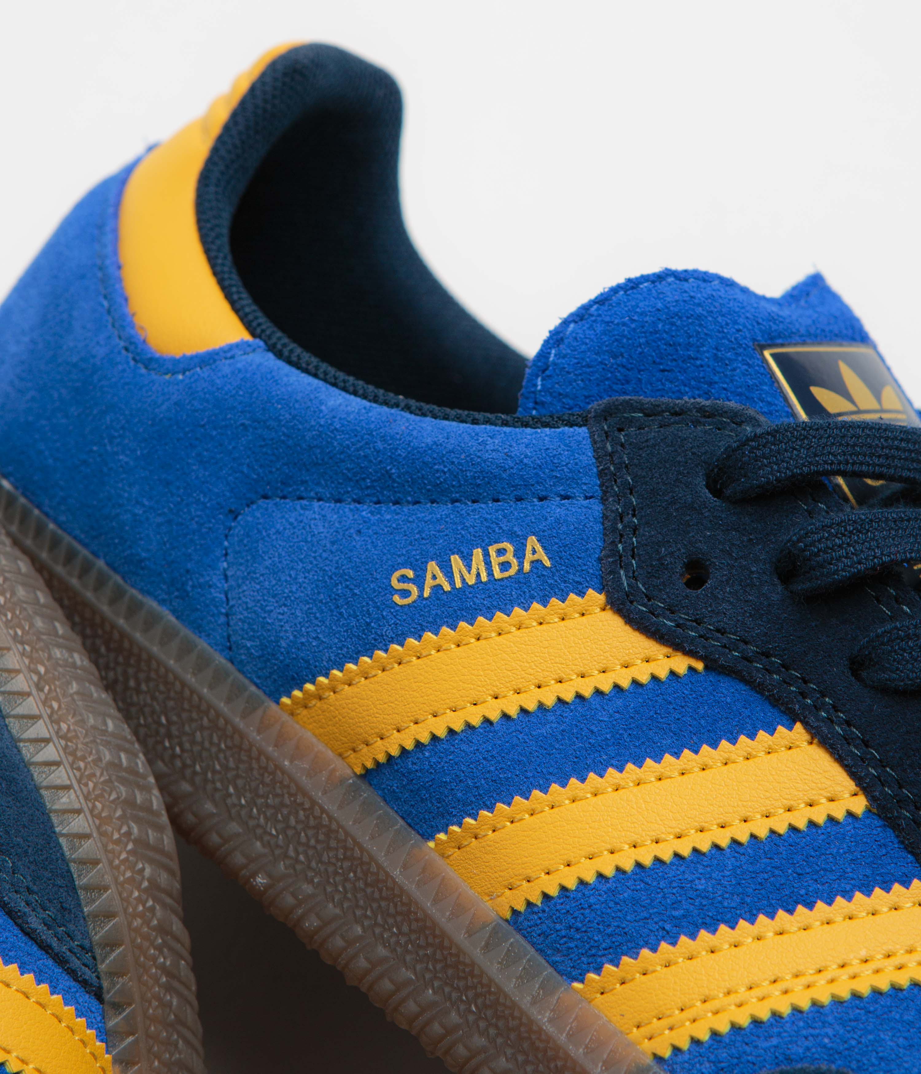 Adidas Samba ADV Shoes - Collegiate Navy / Preloved Yellow / Team Royal Blue - Image 3