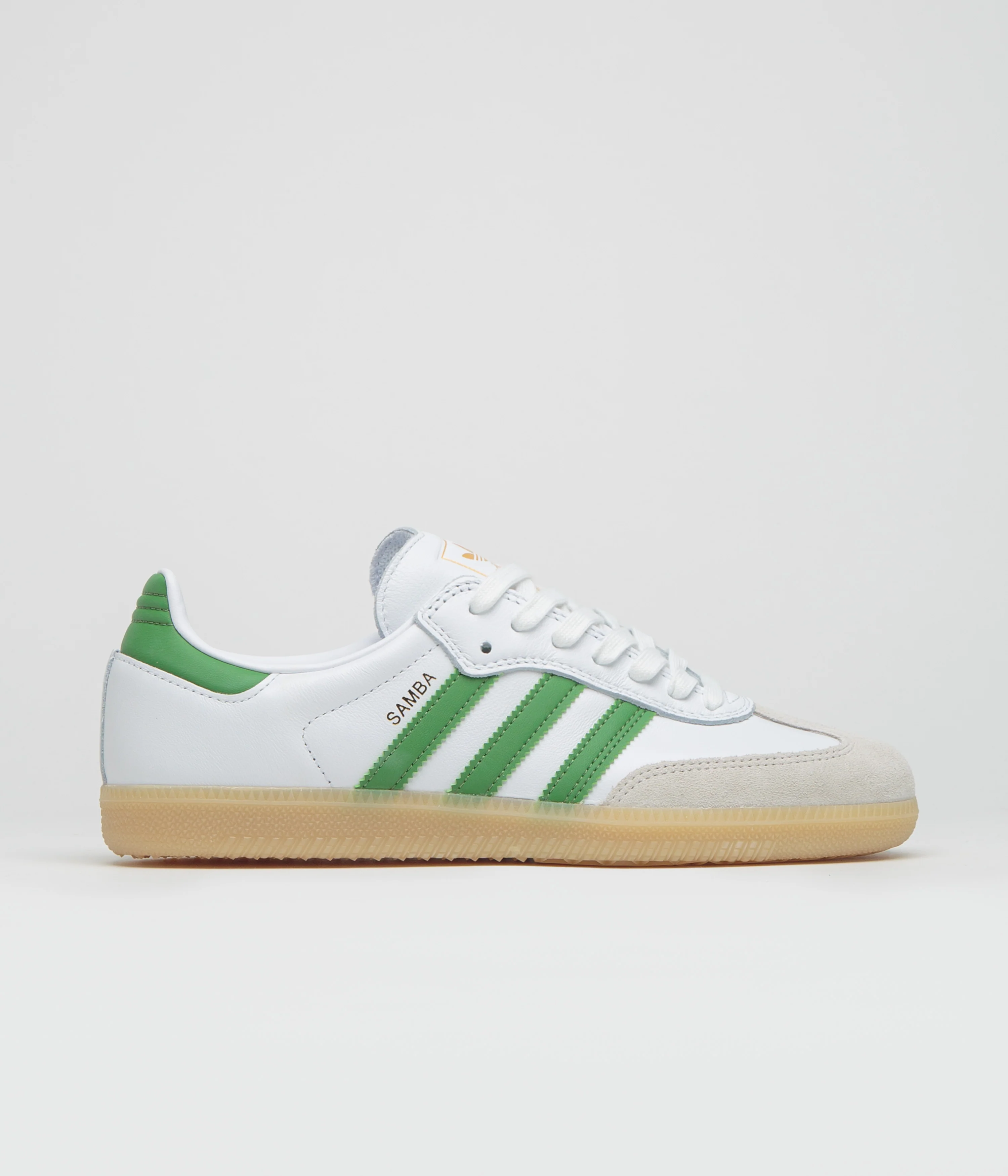Adidas Samba ADV Shoes - FTWR White / Crew Green / Gum3