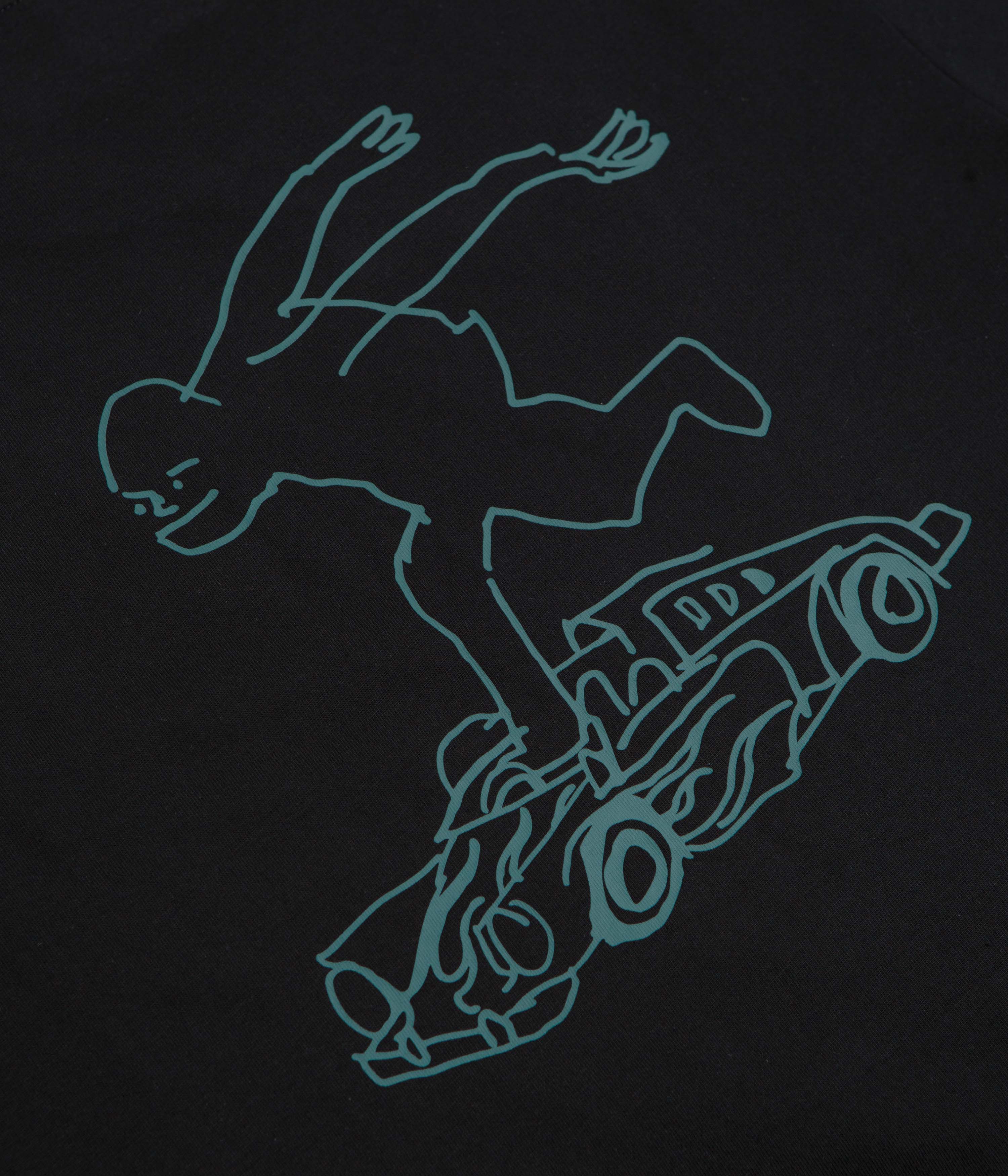 Adidas Shmoofoil Gonz Speedy T-Shirt - Black / Preloved Teal - Image 4