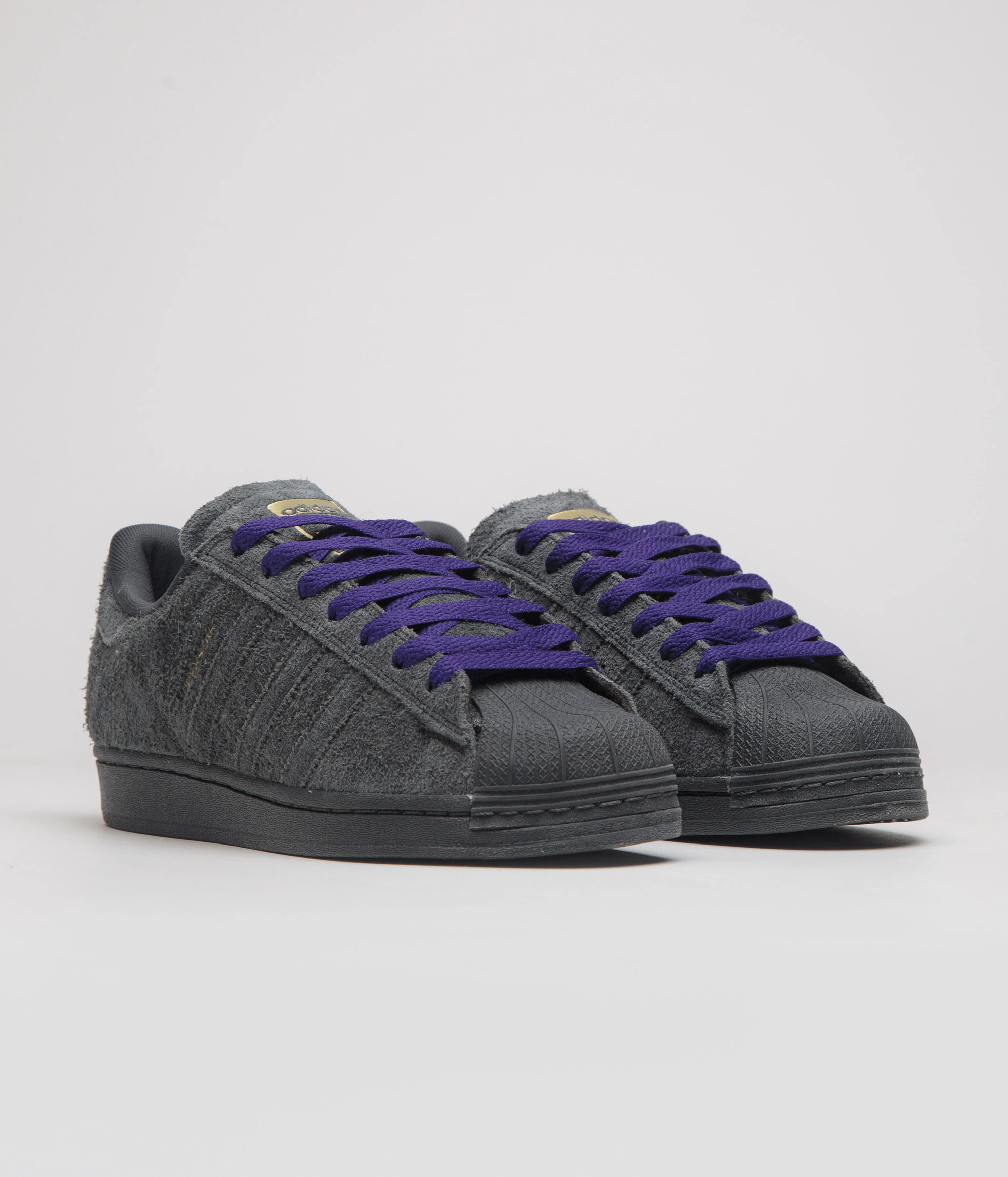Adidas Superstar ADV Shoes - Carbon / Carbon / Collegiate Purple - Image 2