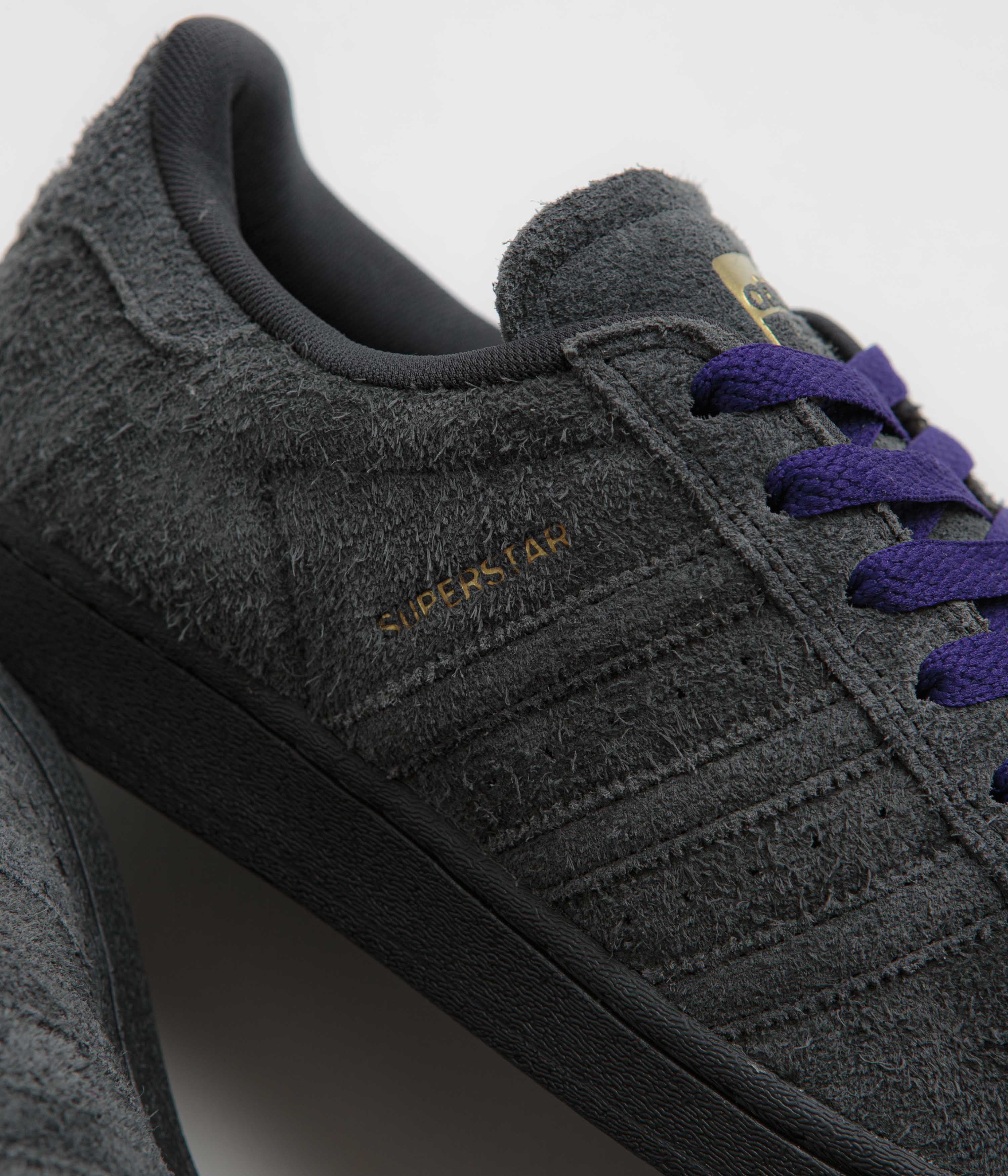 Adidas Superstar ADV Shoes - Carbon / Carbon / Collegiate Purple - Image 3