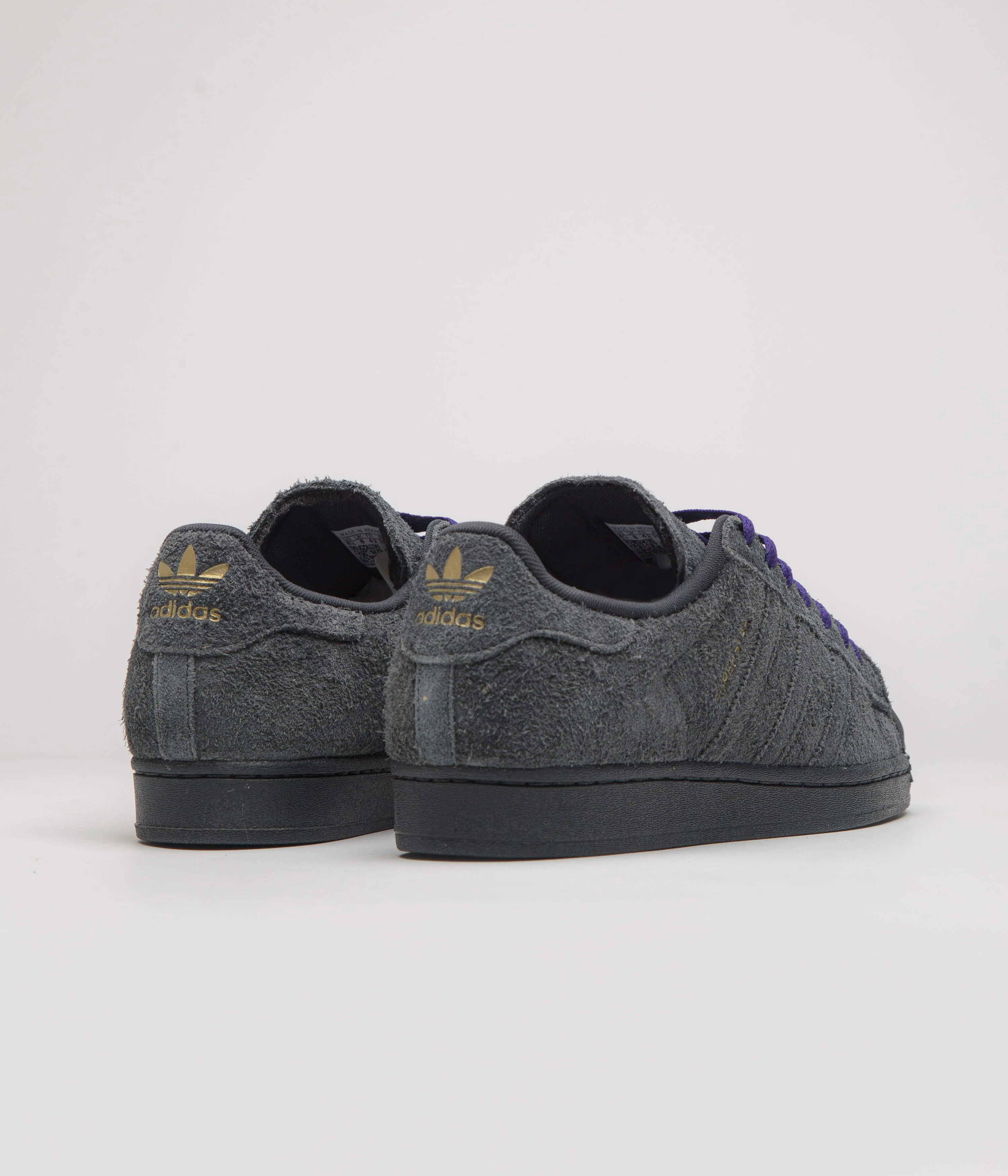 Adidas Superstar ADV Shoes - Carbon / Carbon / Collegiate Purple - Image 4