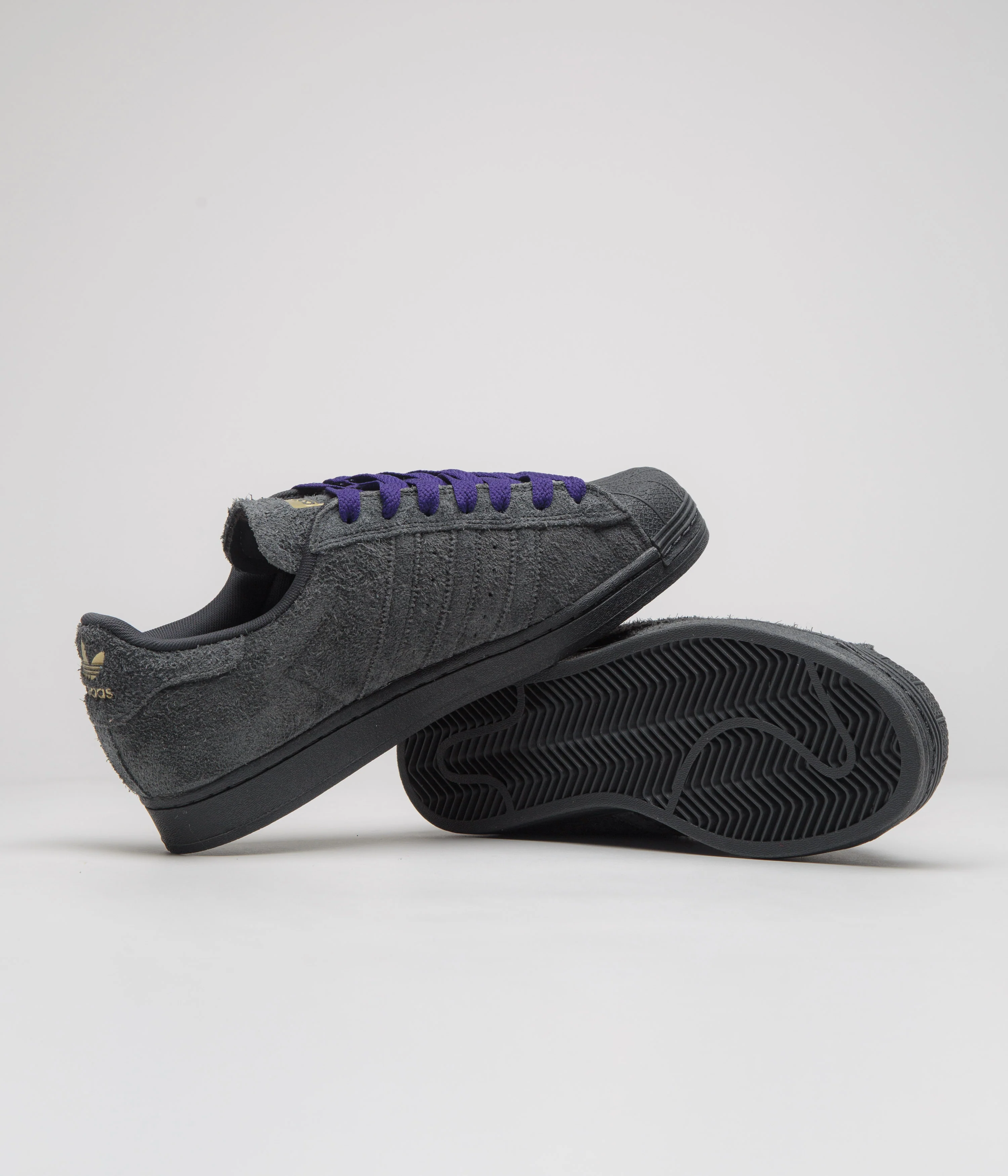 Adidas Superstar ADV Shoes - Carbon / Carbon / Collegiate Purple - Image 5