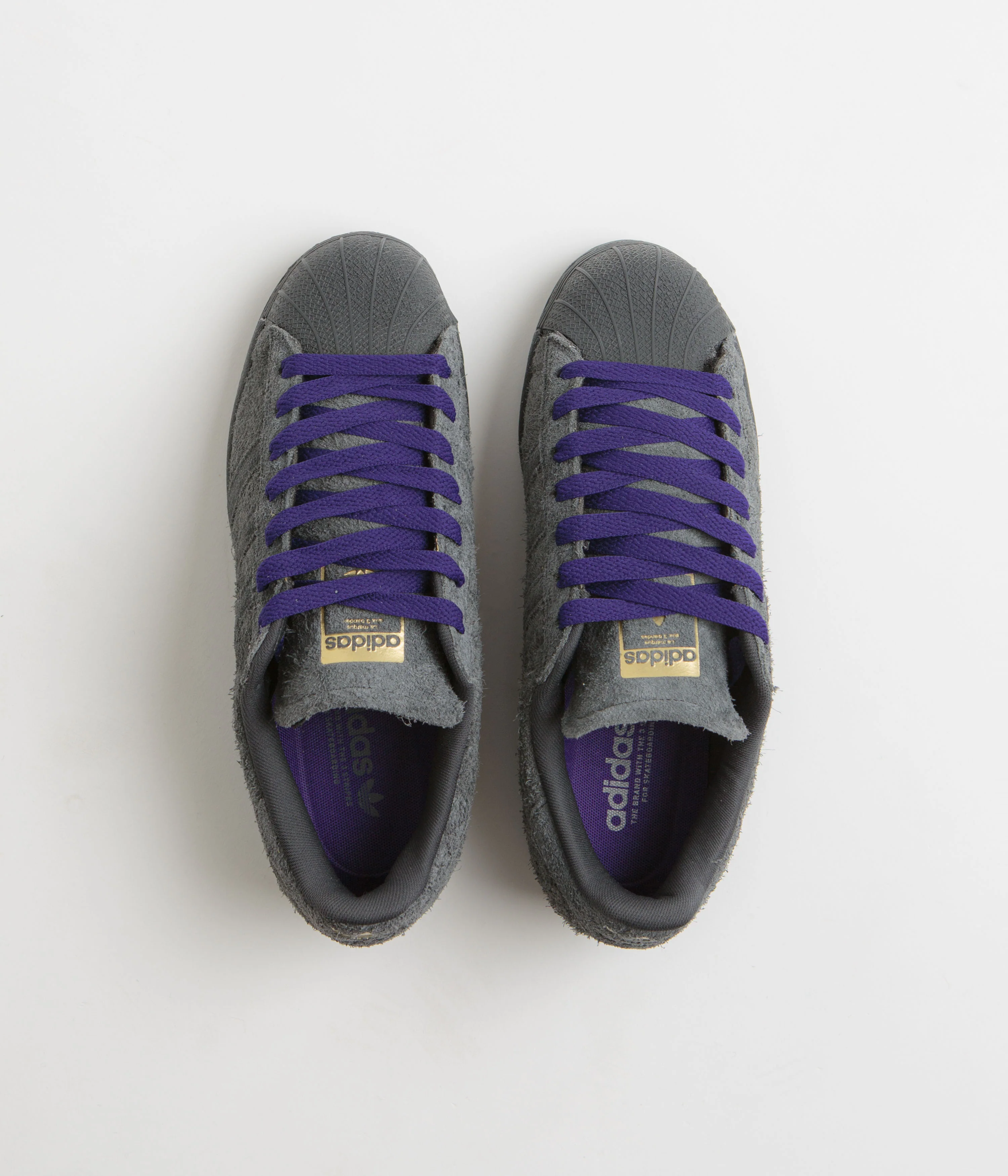 Adidas Superstar ADV Shoes - Carbon / Carbon / Collegiate Purple - Image 7