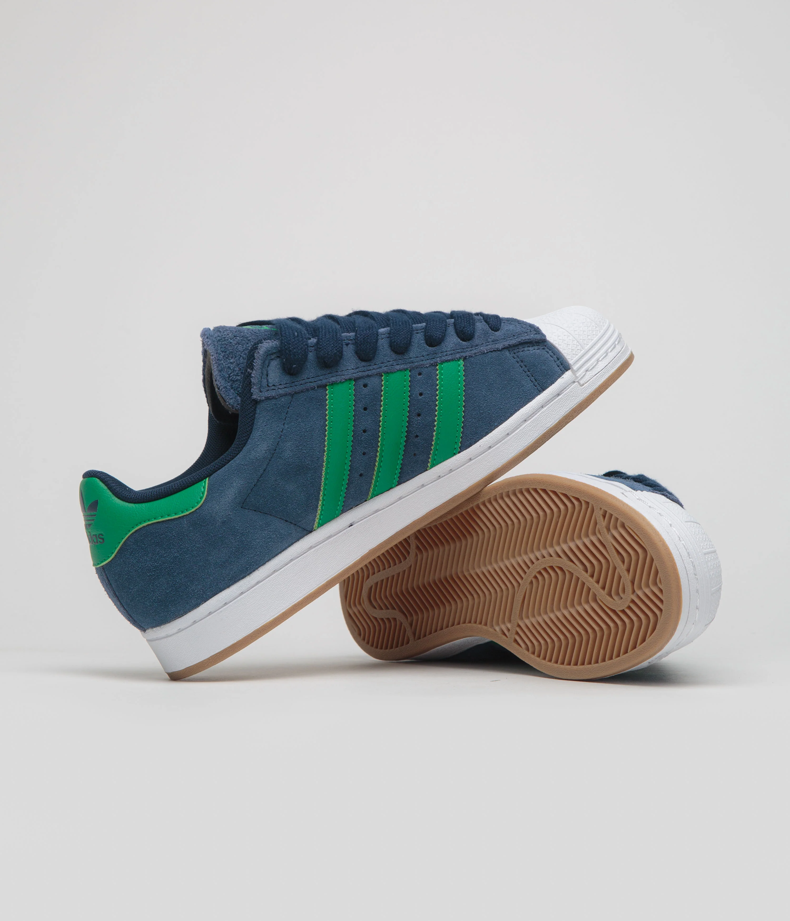 Adidas Superstar ADV Shoes - Collegiate Navy / Green / FTWR White - Image 5