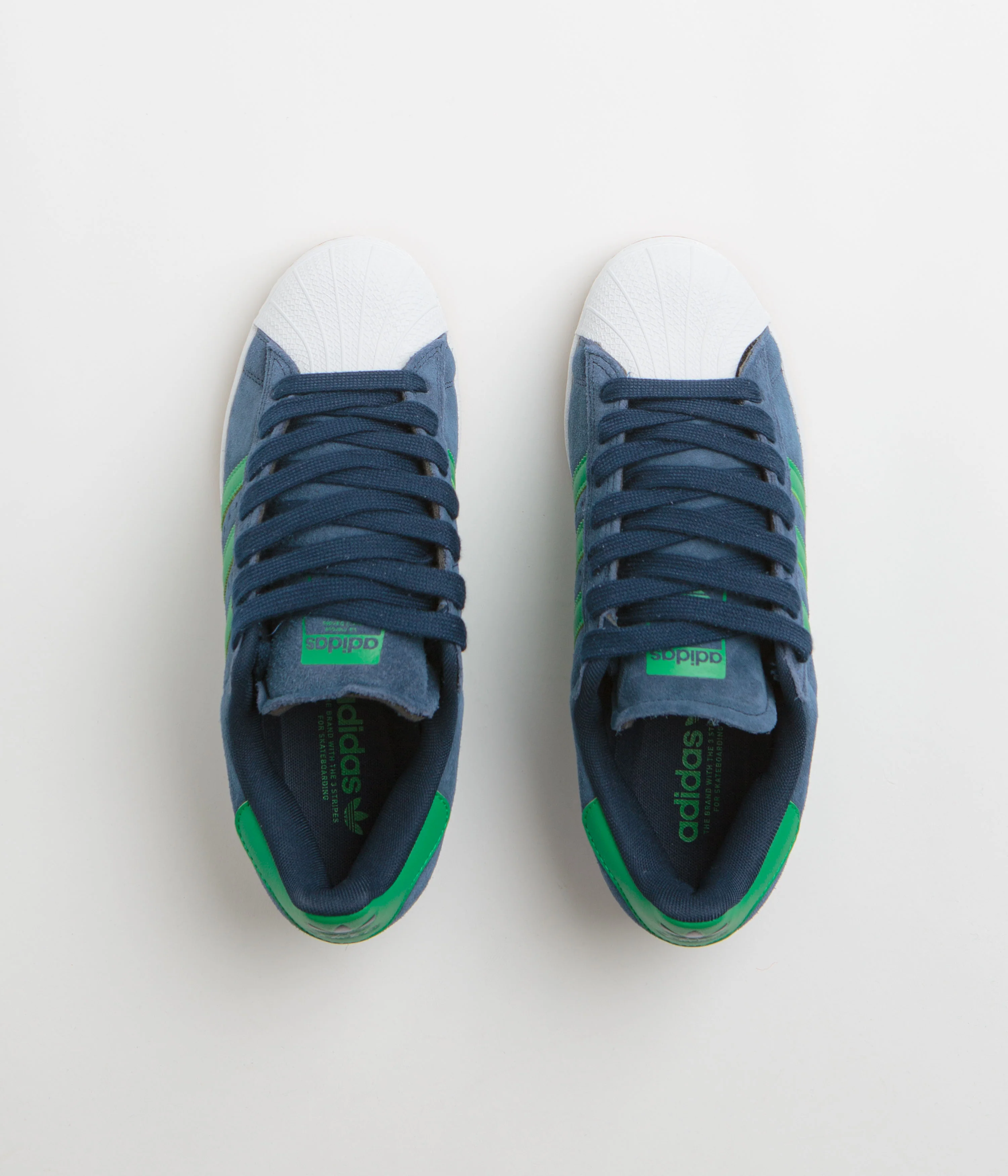 Adidas Superstar ADV Shoes - Collegiate Navy / Green / FTWR White - Image 7