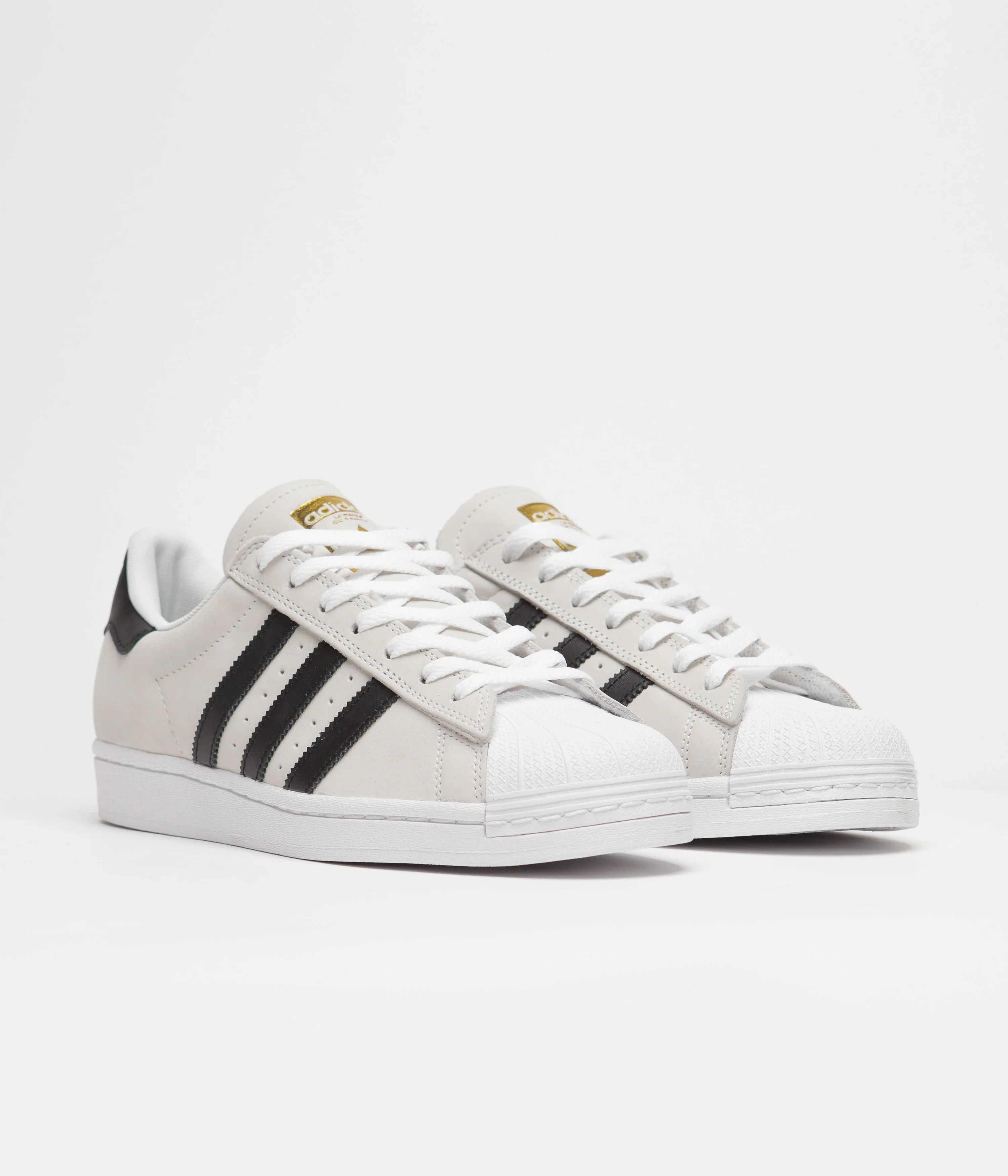 Adidas Superstar Shoes - White / Core Black / Gold Metallic - Image 2