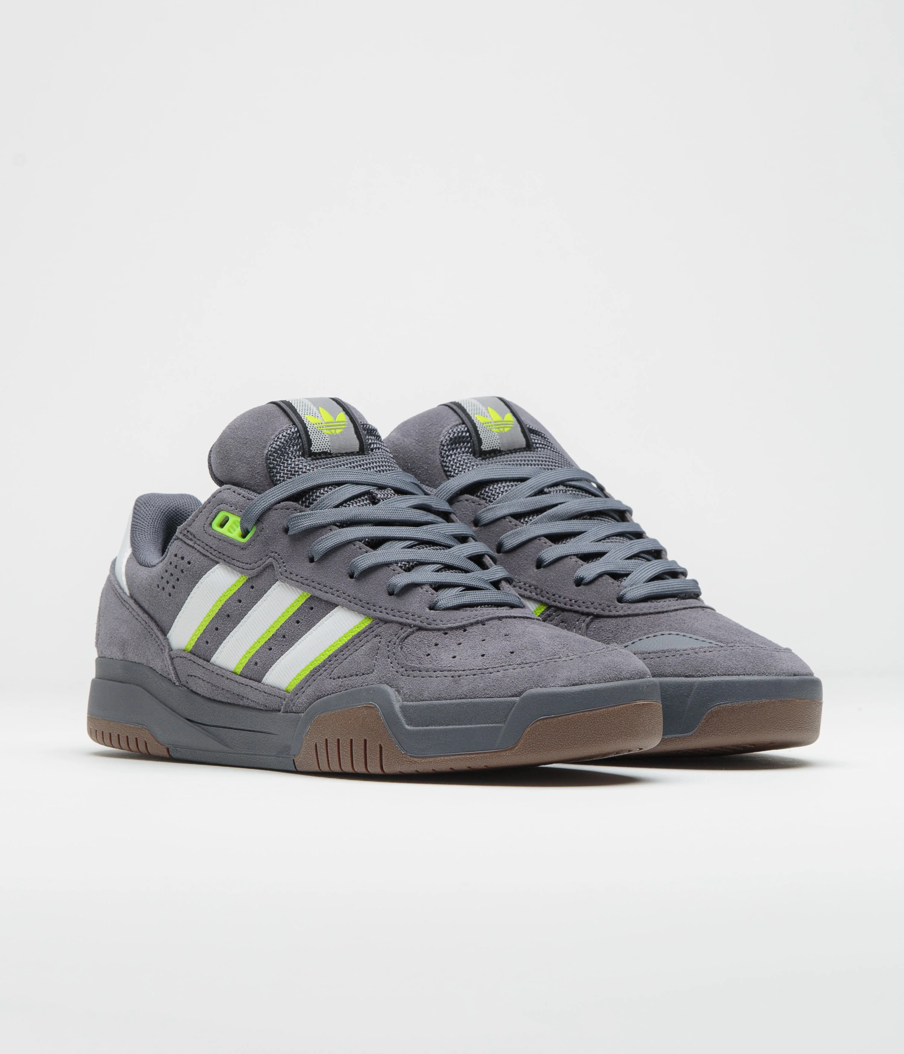 Adidas Tekkira Cup Shoes - Aurora Onix / FTWR White / Solar Slime - Image 2