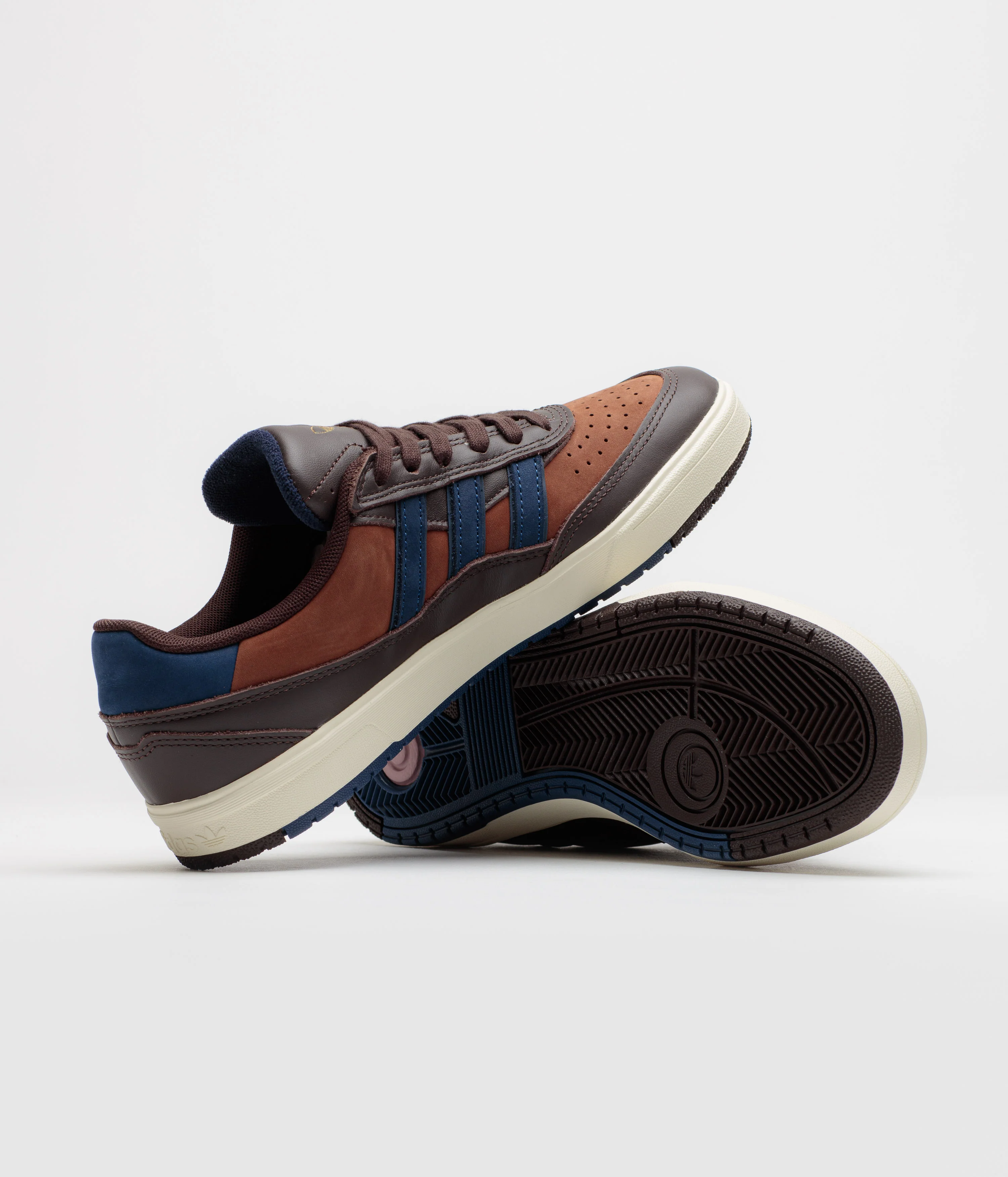Adidas Tyshawn II Shoes - Aurora Coffee / Dark Blue / Preloved Brown - Image 5