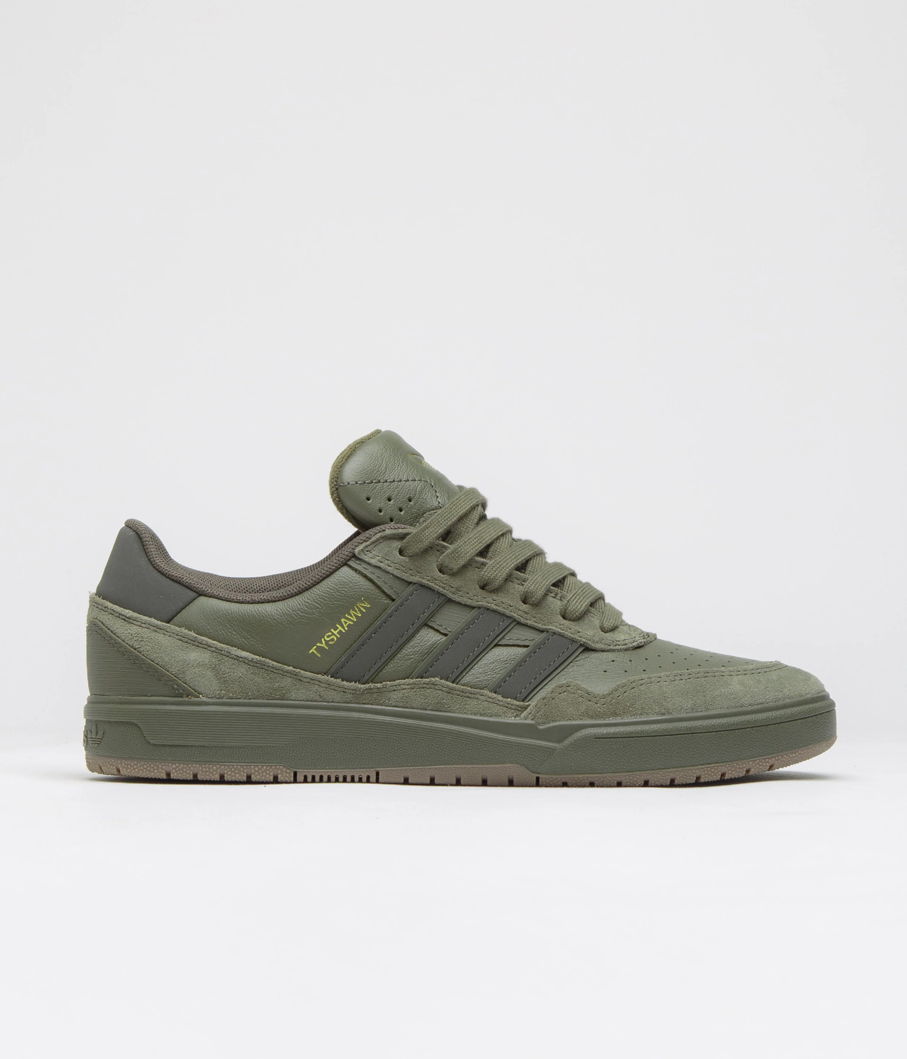 Adidas Tyshawn II Shoes - Olive Strata / Shadow Olive / Gum5