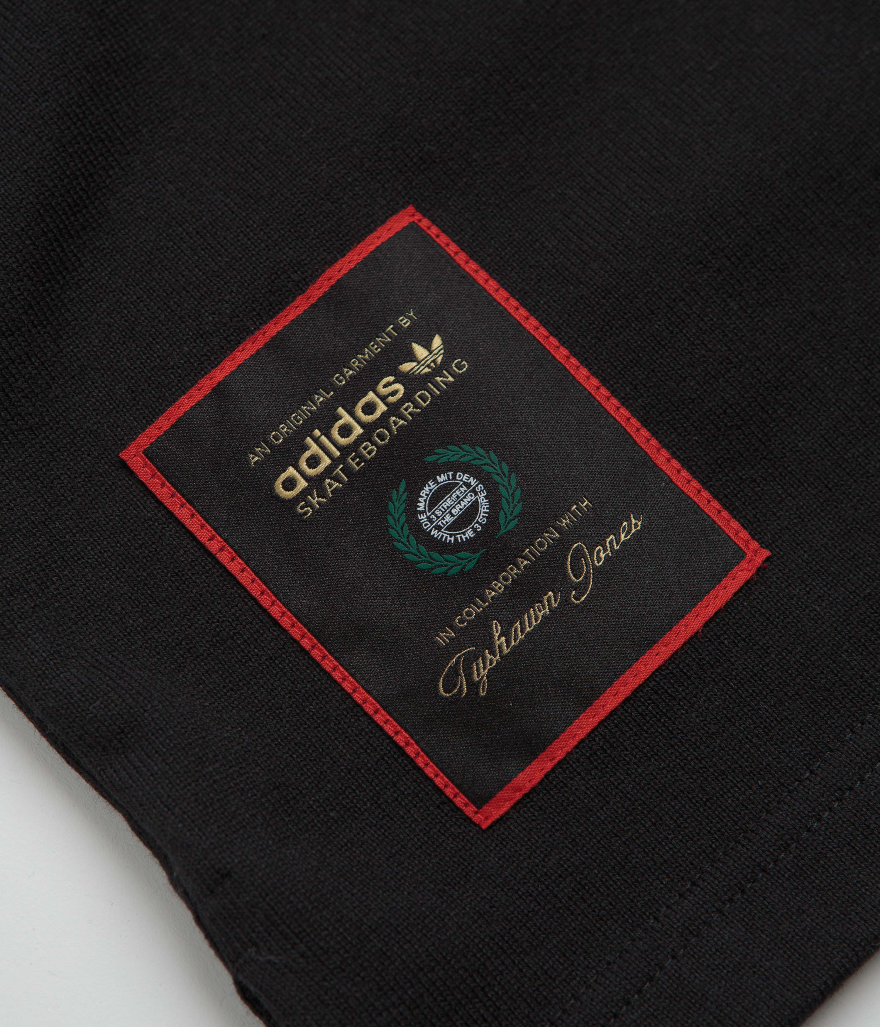 Adidas Tyshawn Rugby Shirt - Black / White - Image 4