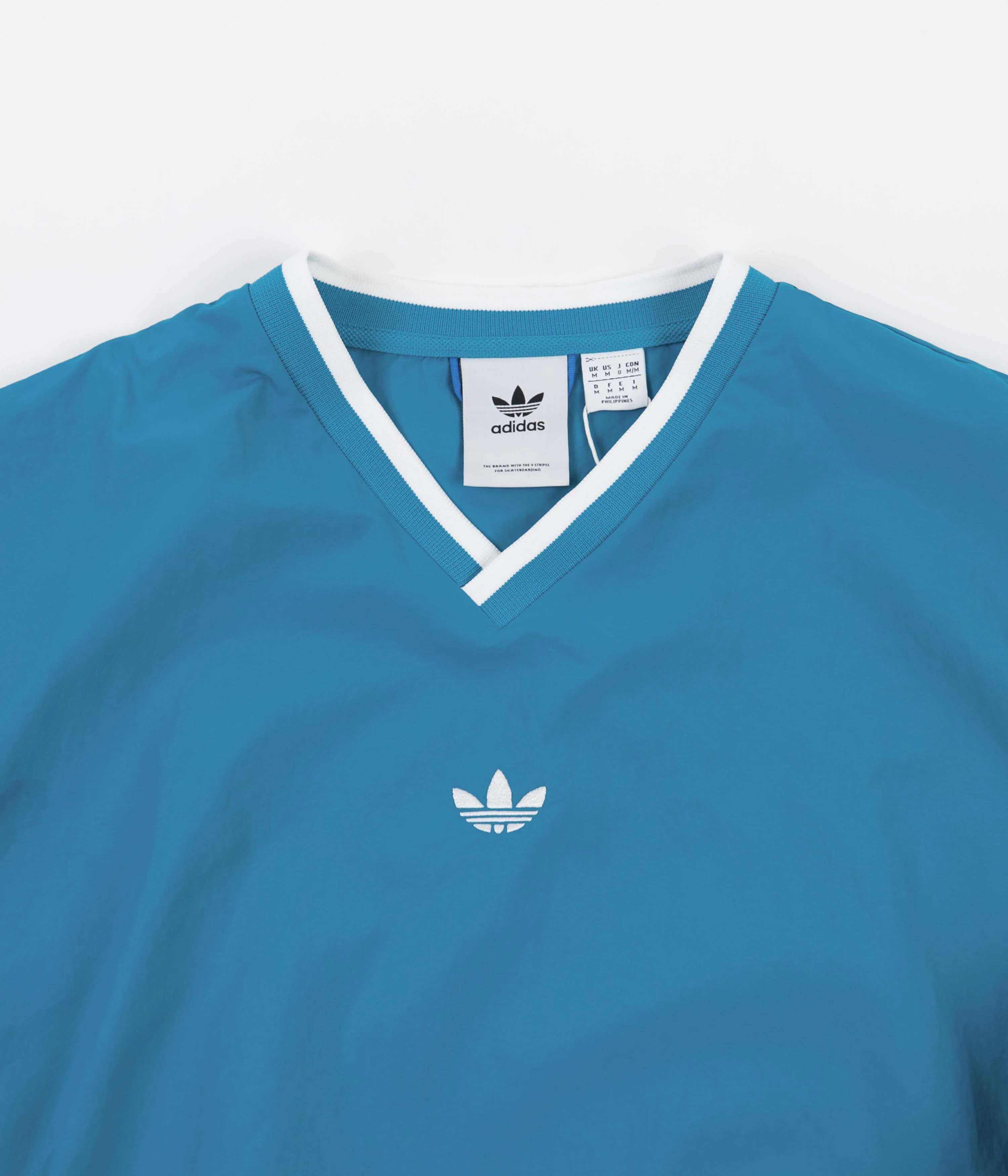 Adidas Windbreaker Sweatshirt - Sonic Aqua / White - Image 3