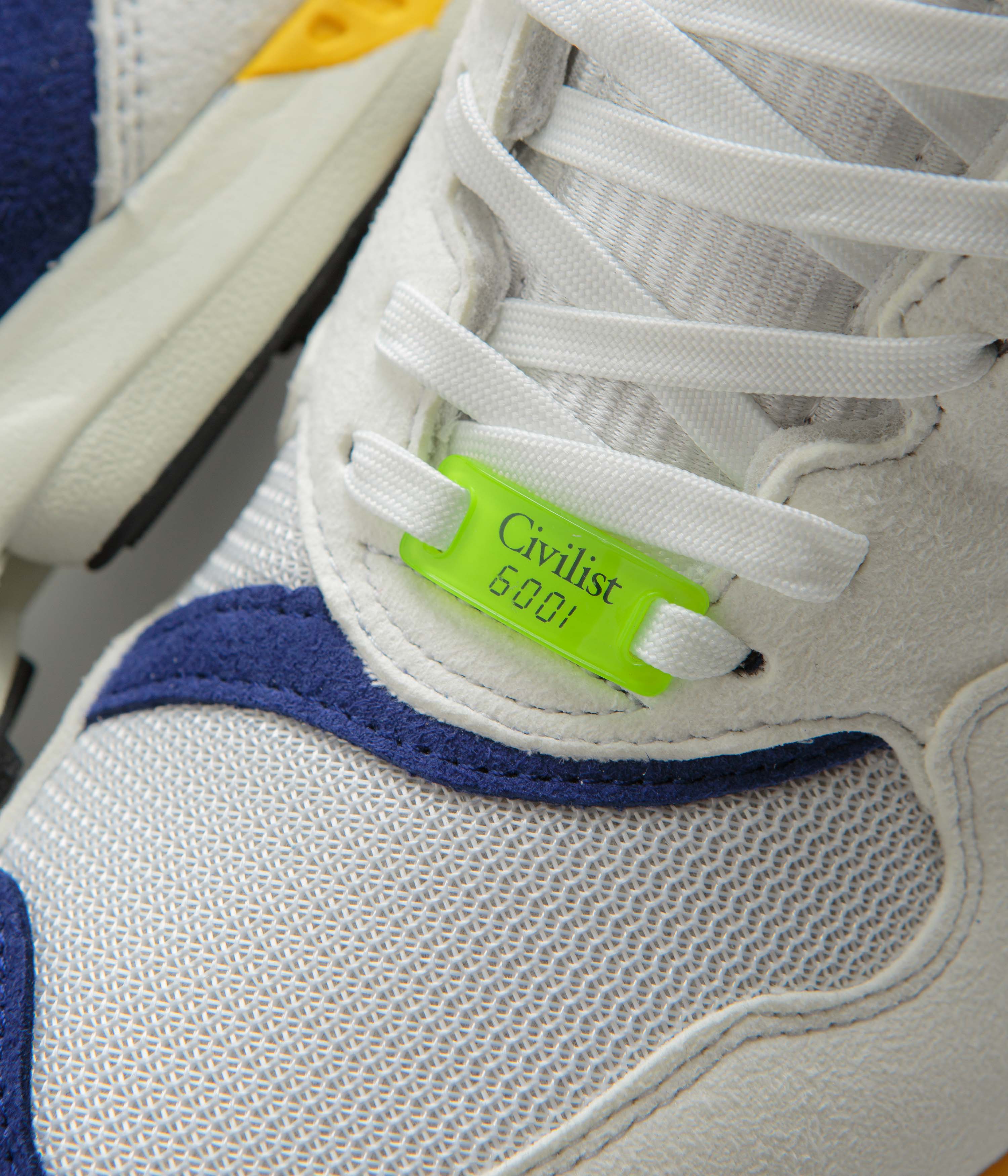 Adidas x Civilist ZX 6001 B Shoes - Crystal White / Core Black / Bold Gold - Image 3