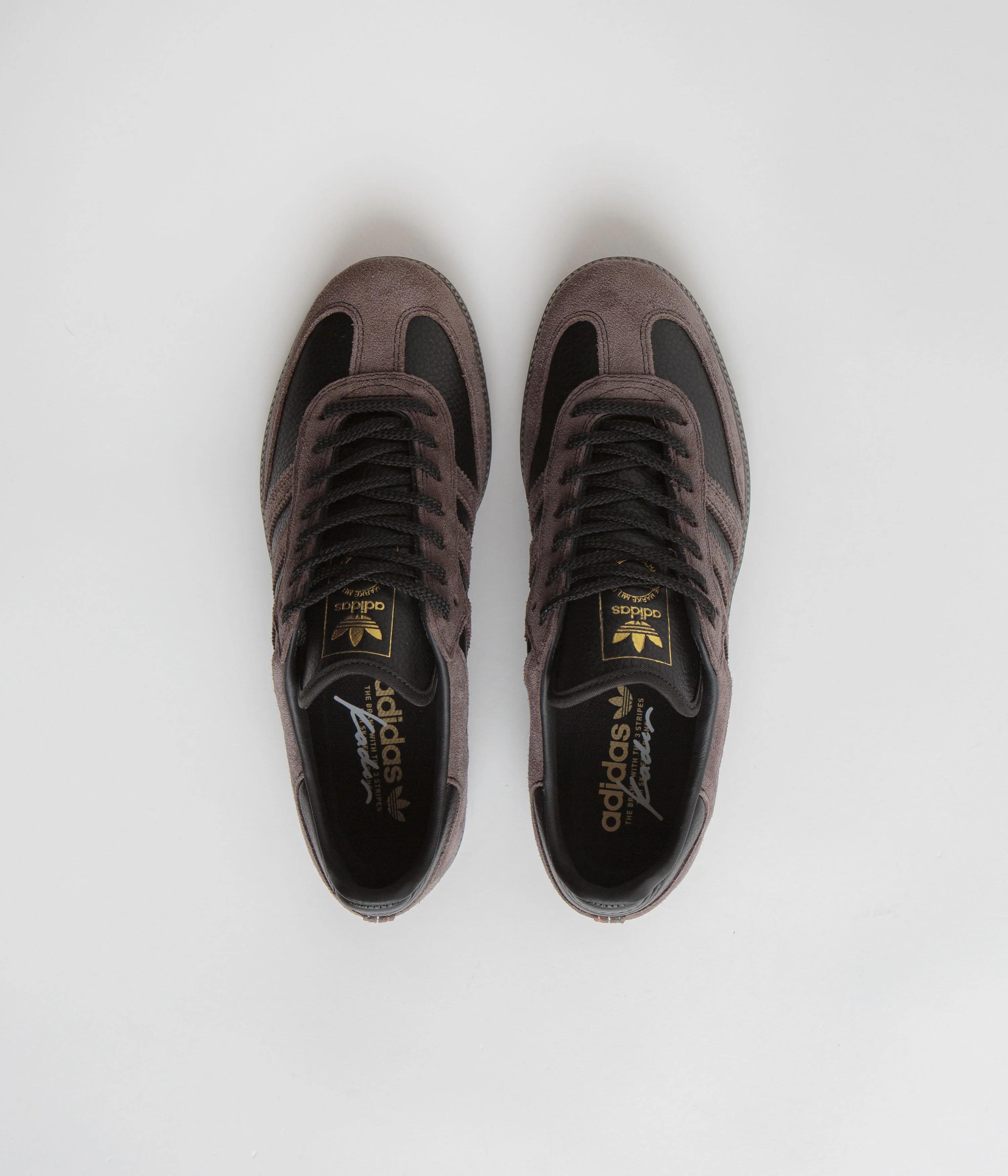 Adidas x Kader Samba ADV Shoes - Core Black / Brown / Gum5 - Image 8