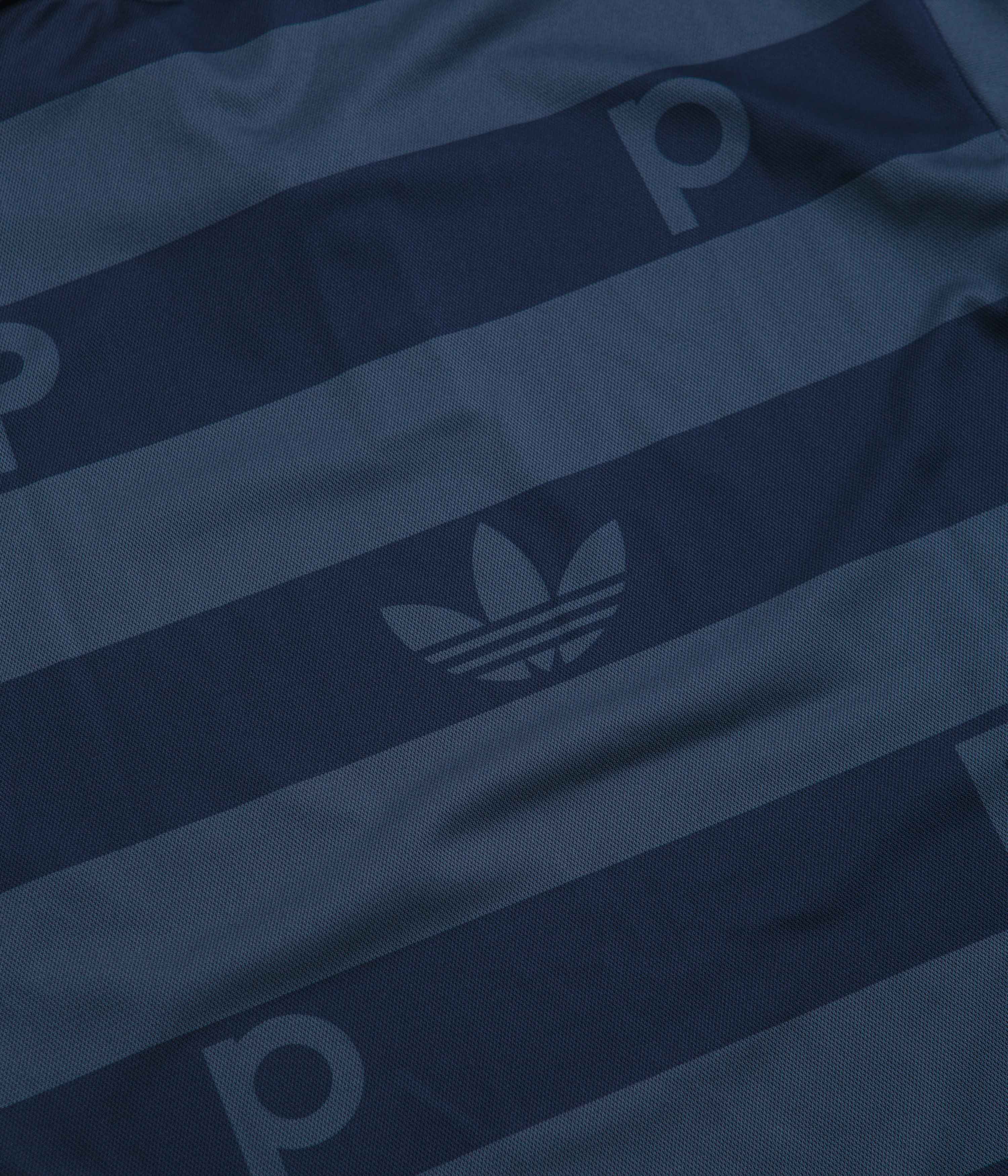 Adidas x Pop Trading Company Polo Shirt - Crew Navy / Collegiate Navy - Image 4