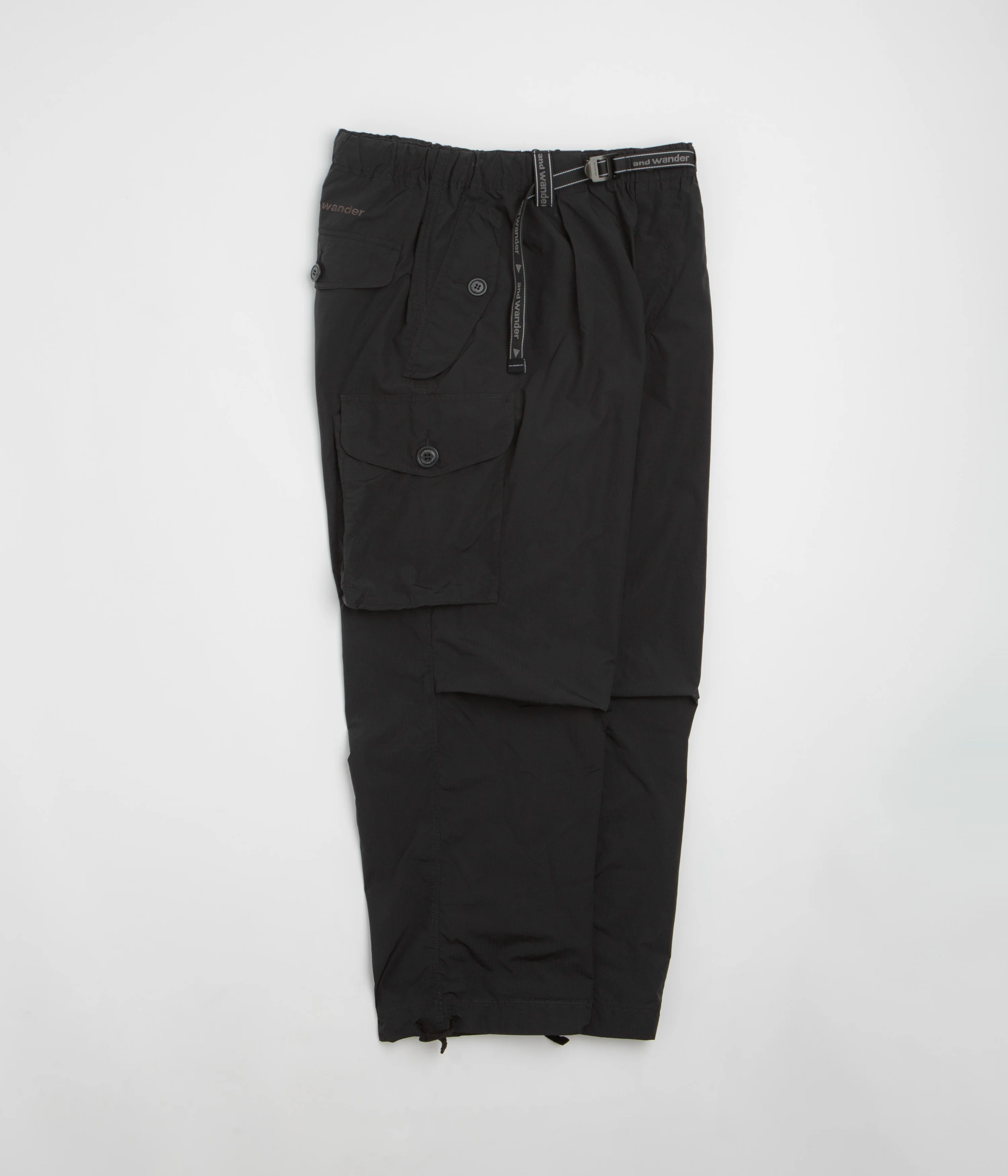 and wander Oversized Cargo Pants - Black - Image 2