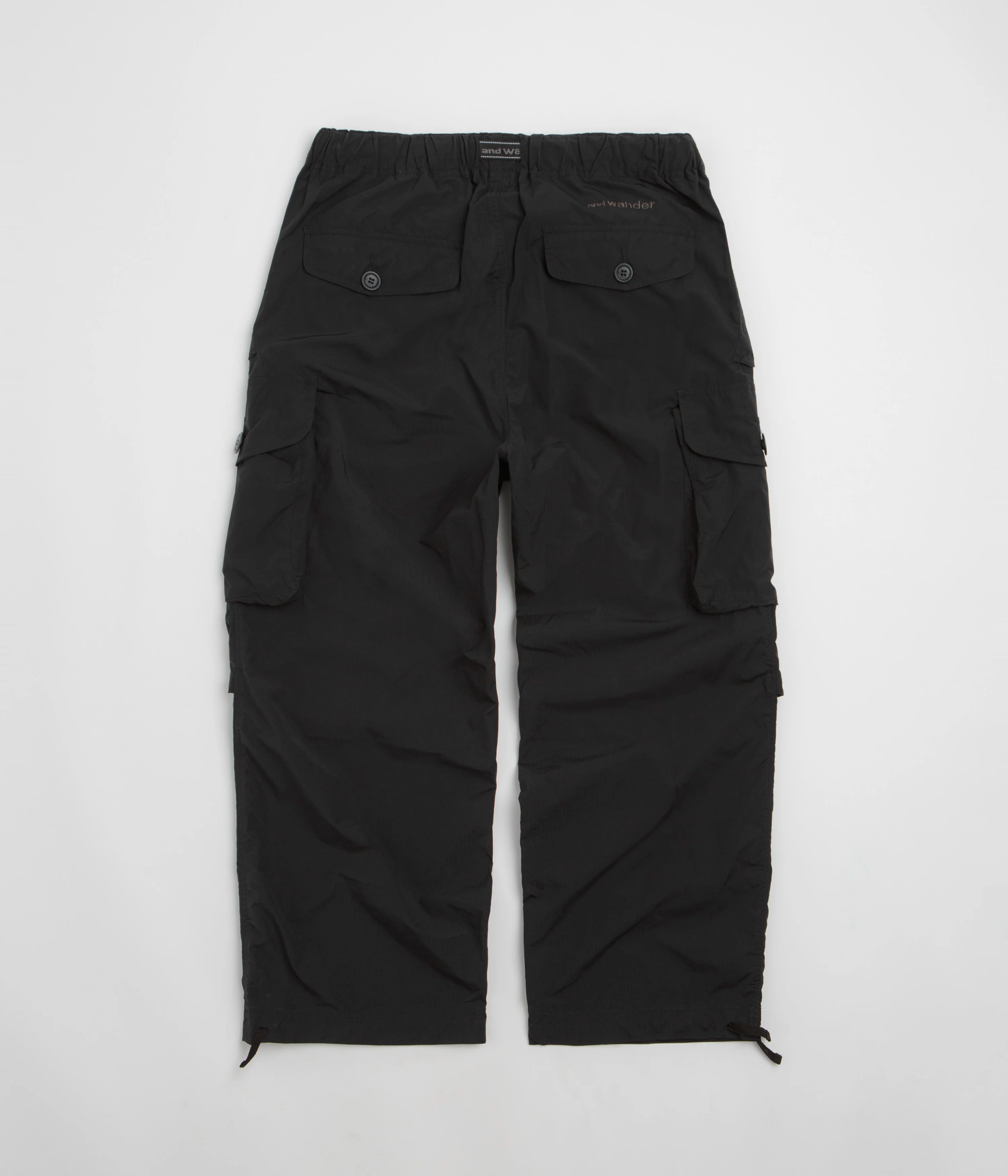 and wander Oversized Cargo Pants - Black - Image 3