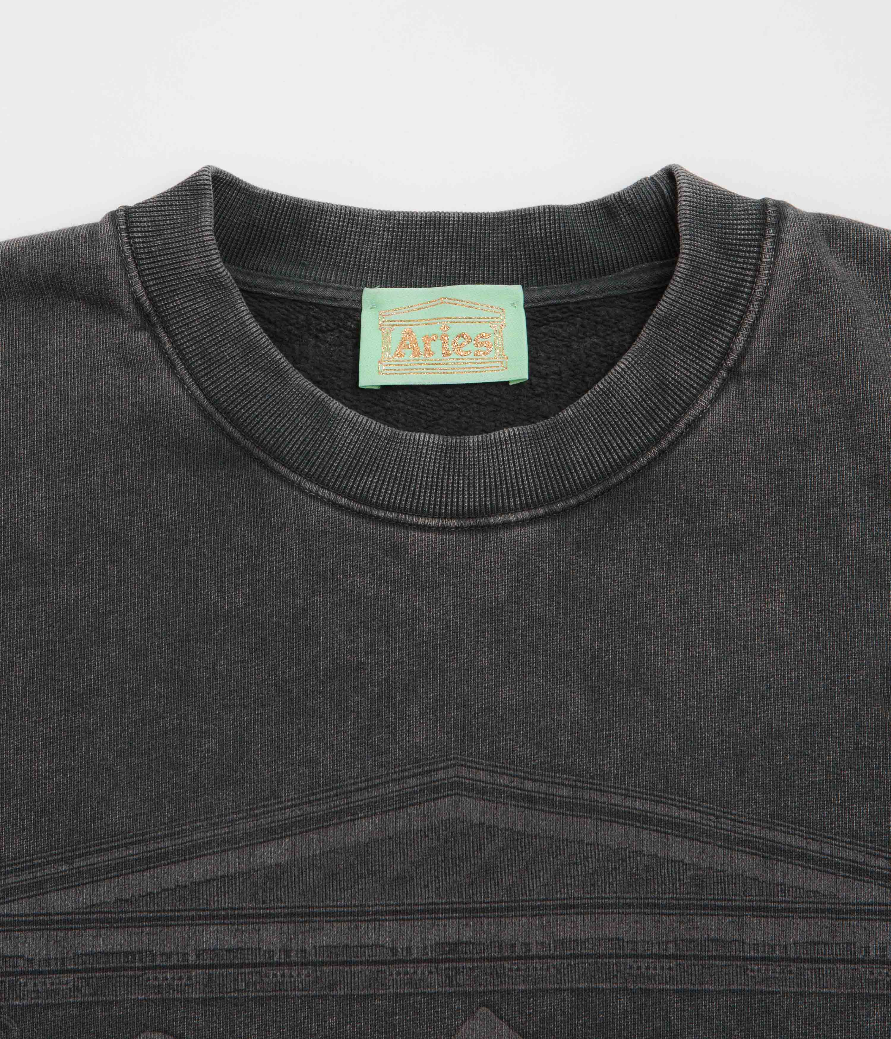 Aries Aged Ancient Column Crewneck Sweatshirt - Black - Image 3