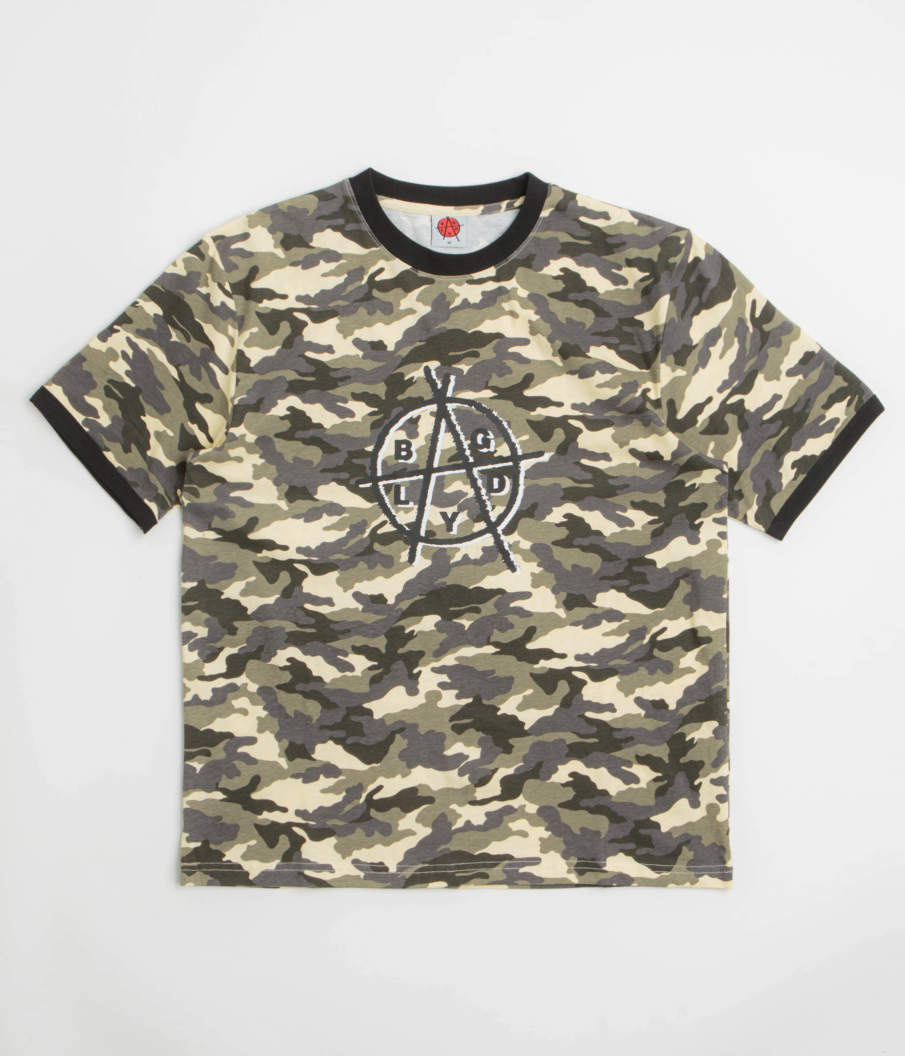 Baglady Bagarchy Ringer T-Shirt - Sand Camo