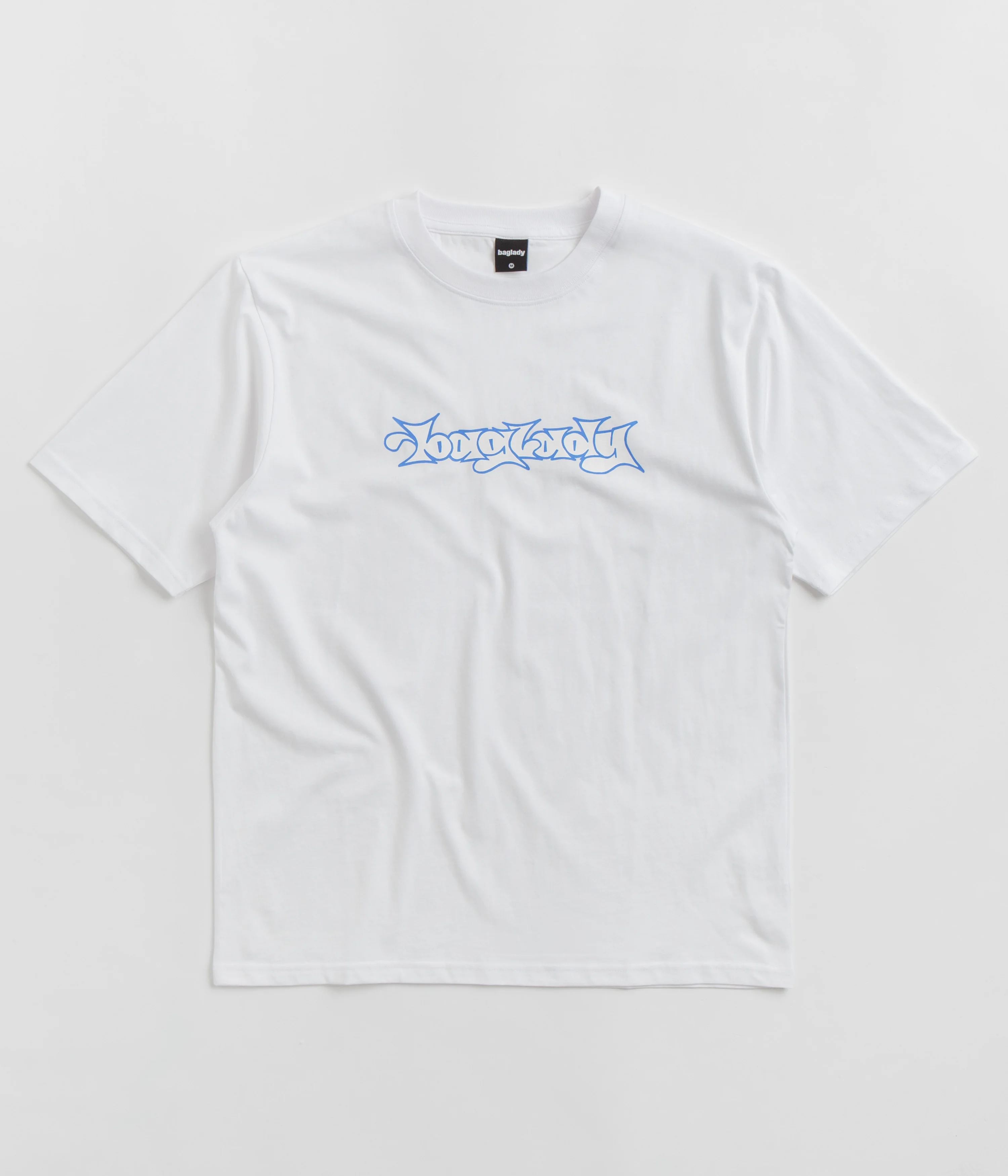 Baglady Bootleg Throw Up Logo T-Shirt - White