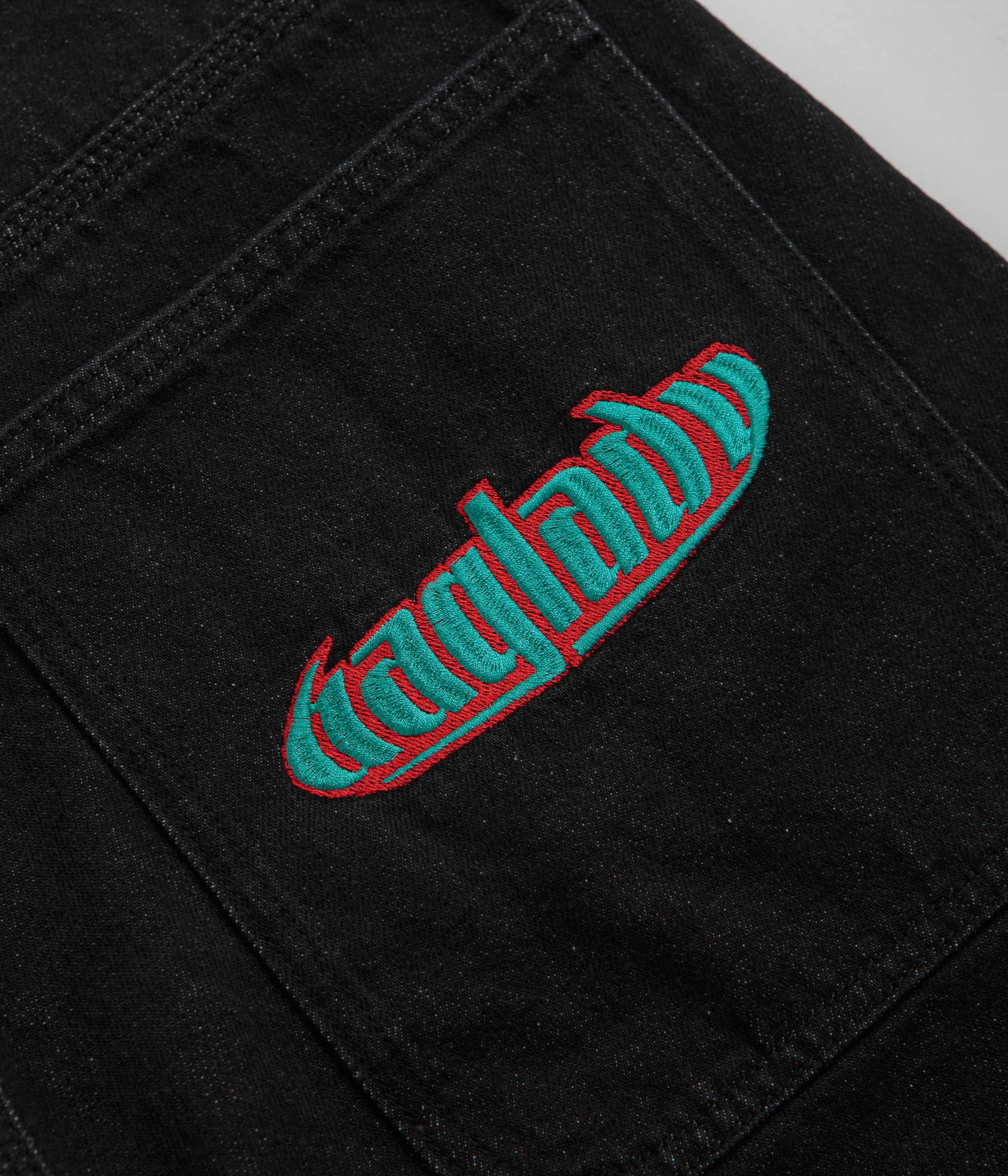 Baglady Warp Denim Shorts - Black - Image 10