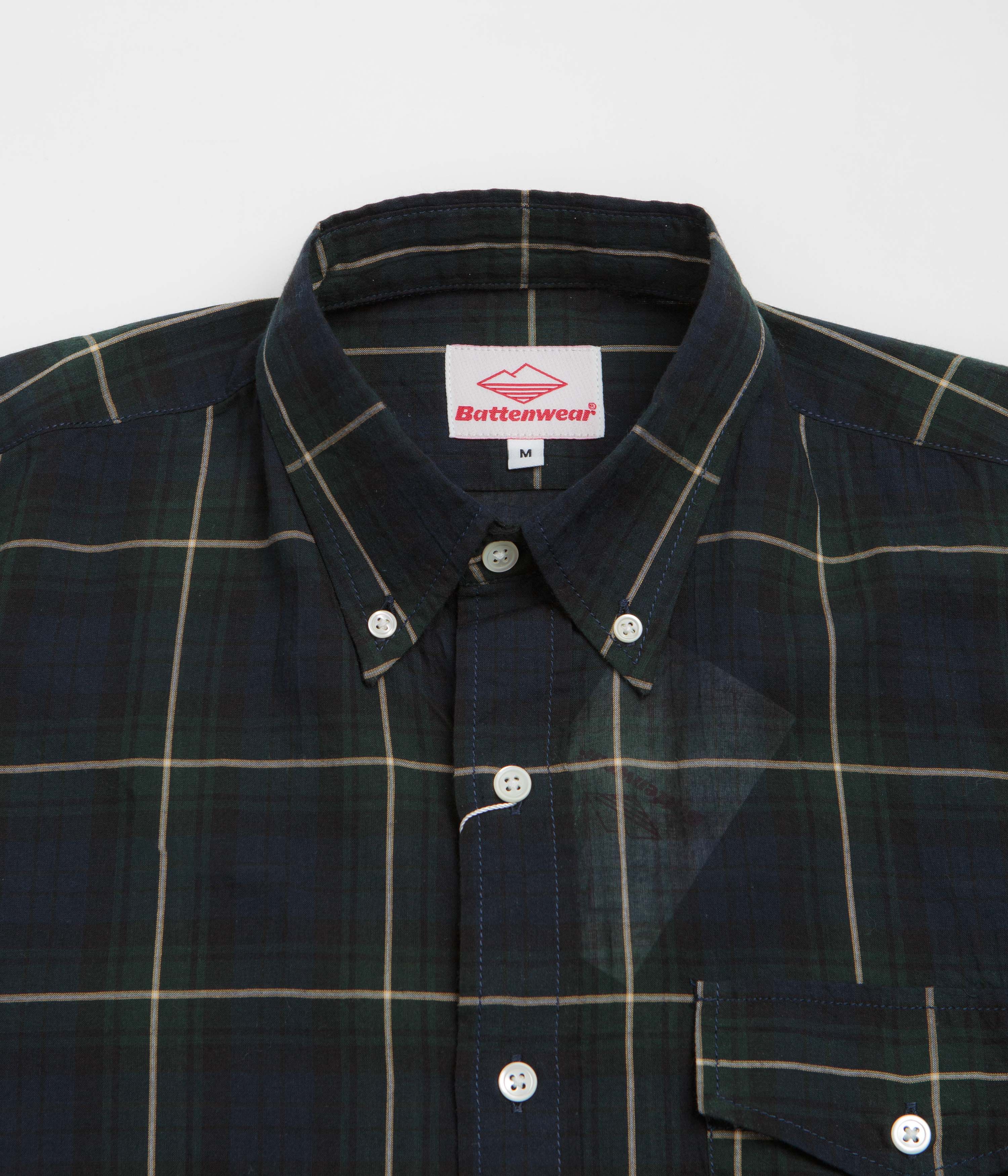 Battenwear BD Scout Shirt - Navy Plaid - Image 3