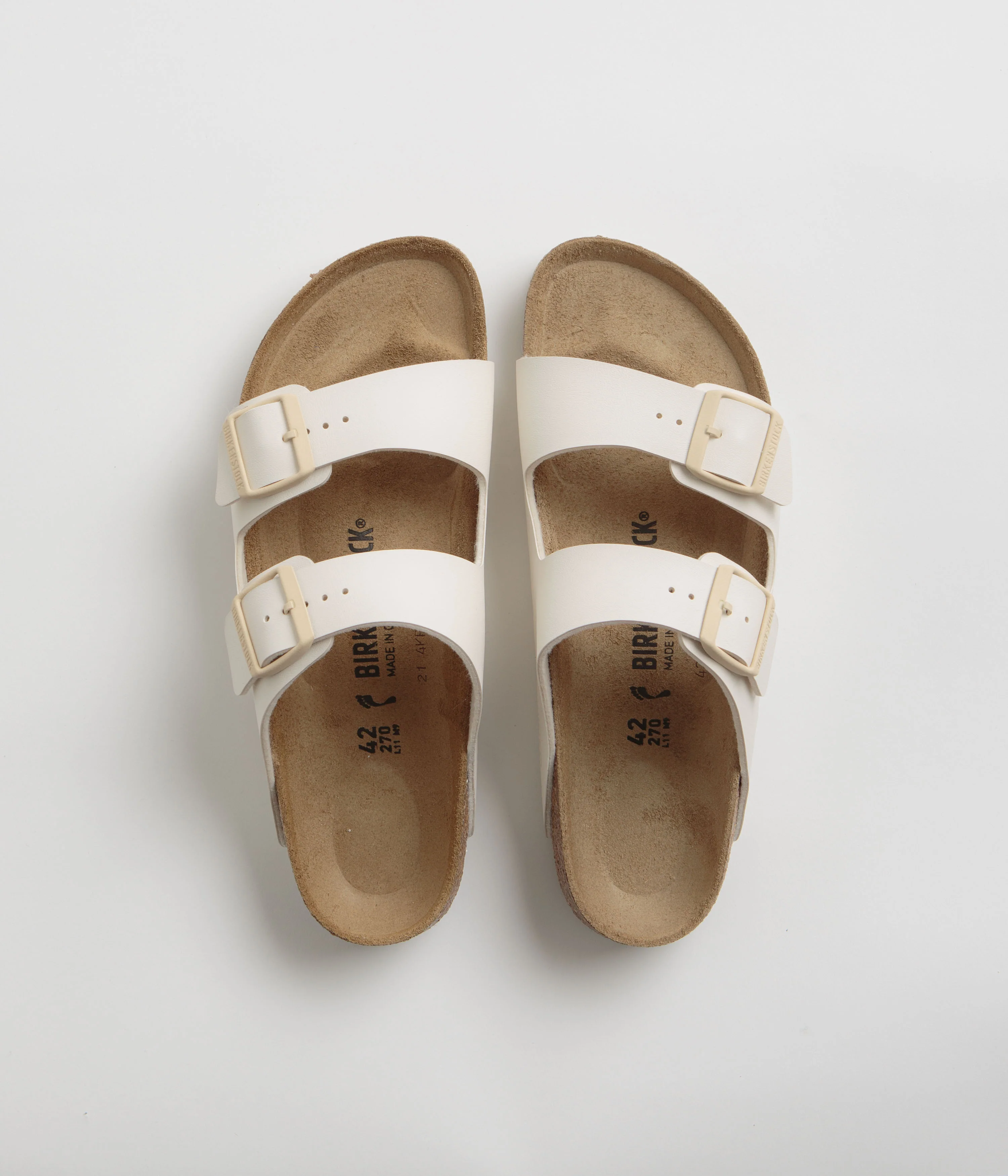 Birkenstock Arizona BF Sandals - Eggshell - Image 7