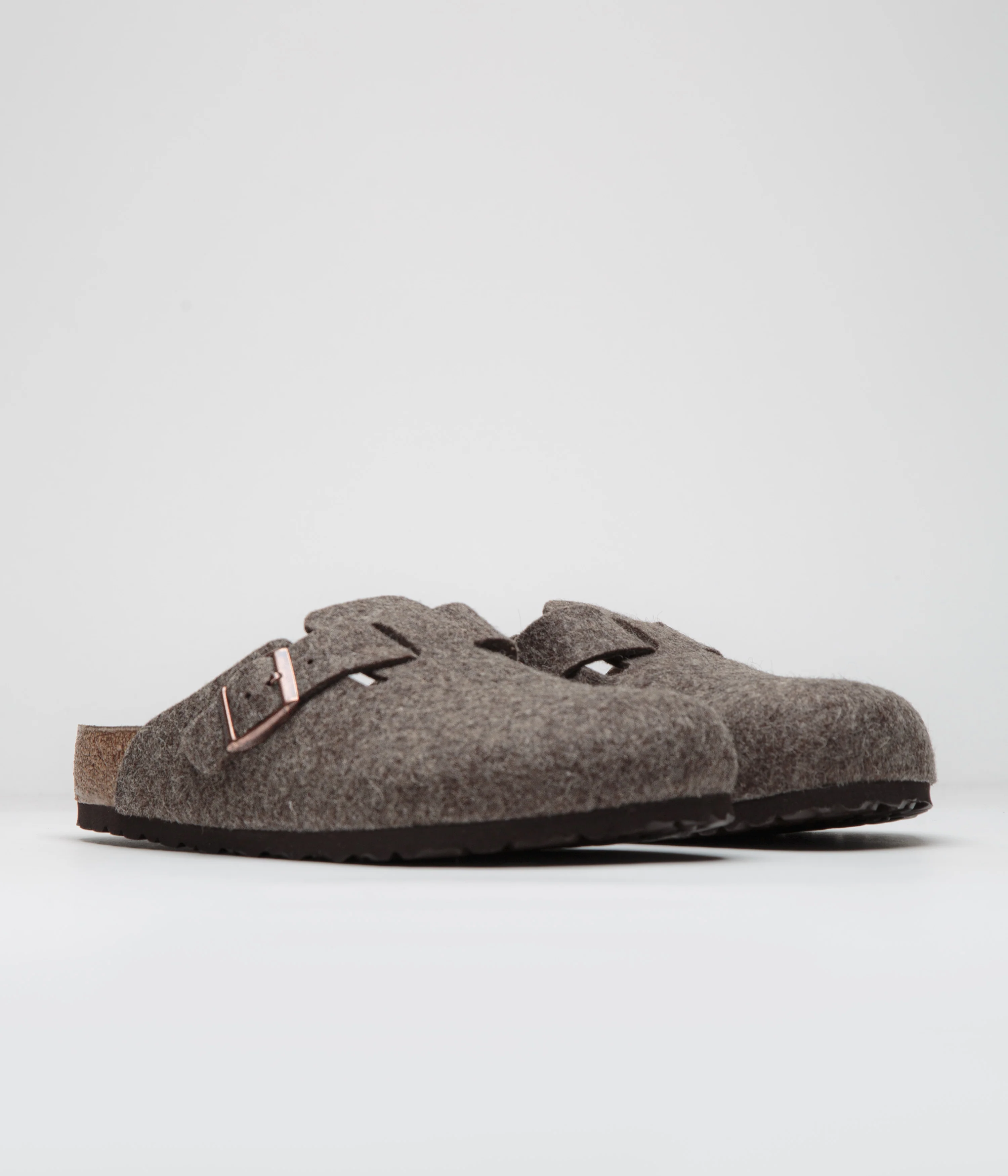Birkenstock Boston Wool Clogs - Cacao - Image 2