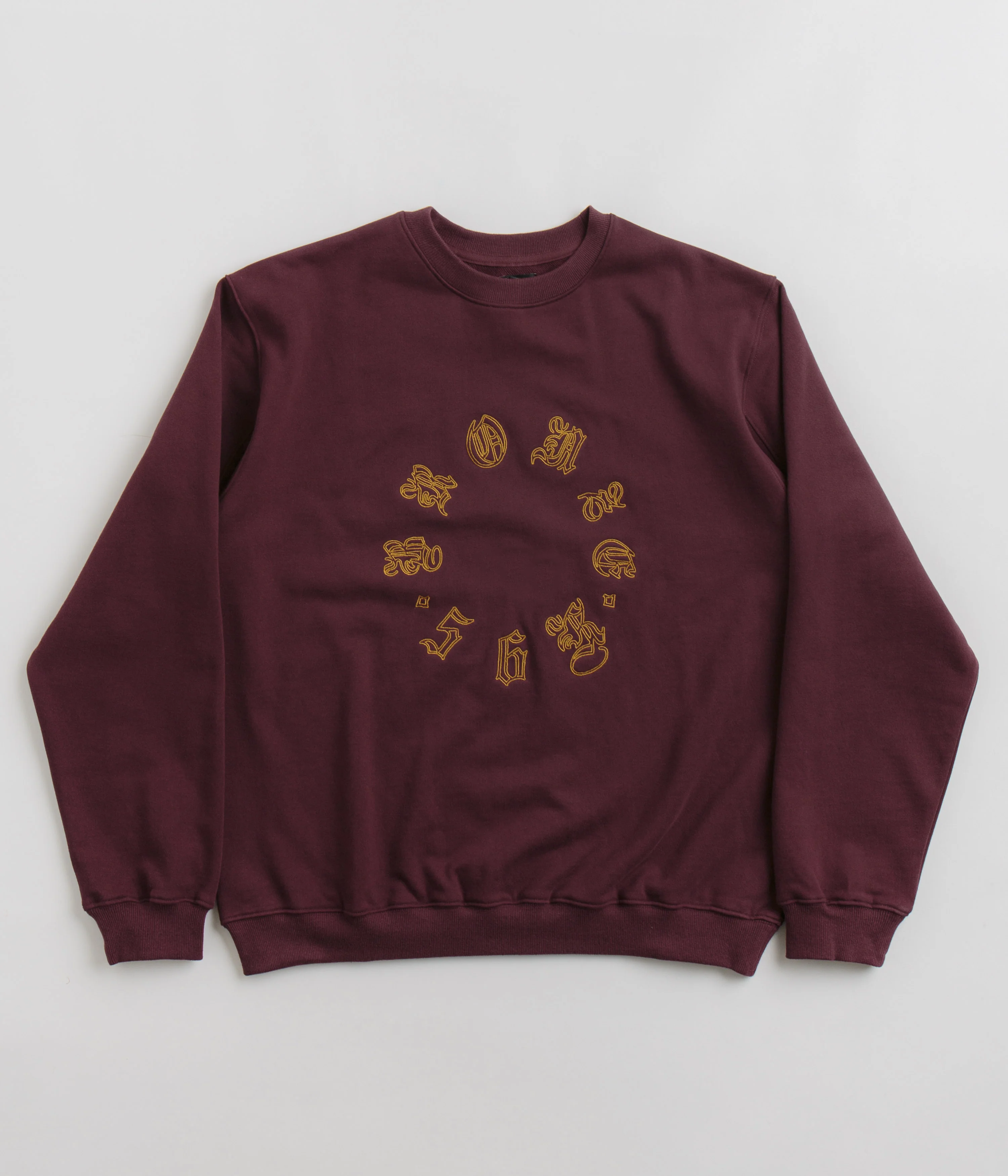 Bronze 56K Old E Circle Crewneck Sweatshirt - Burgundy