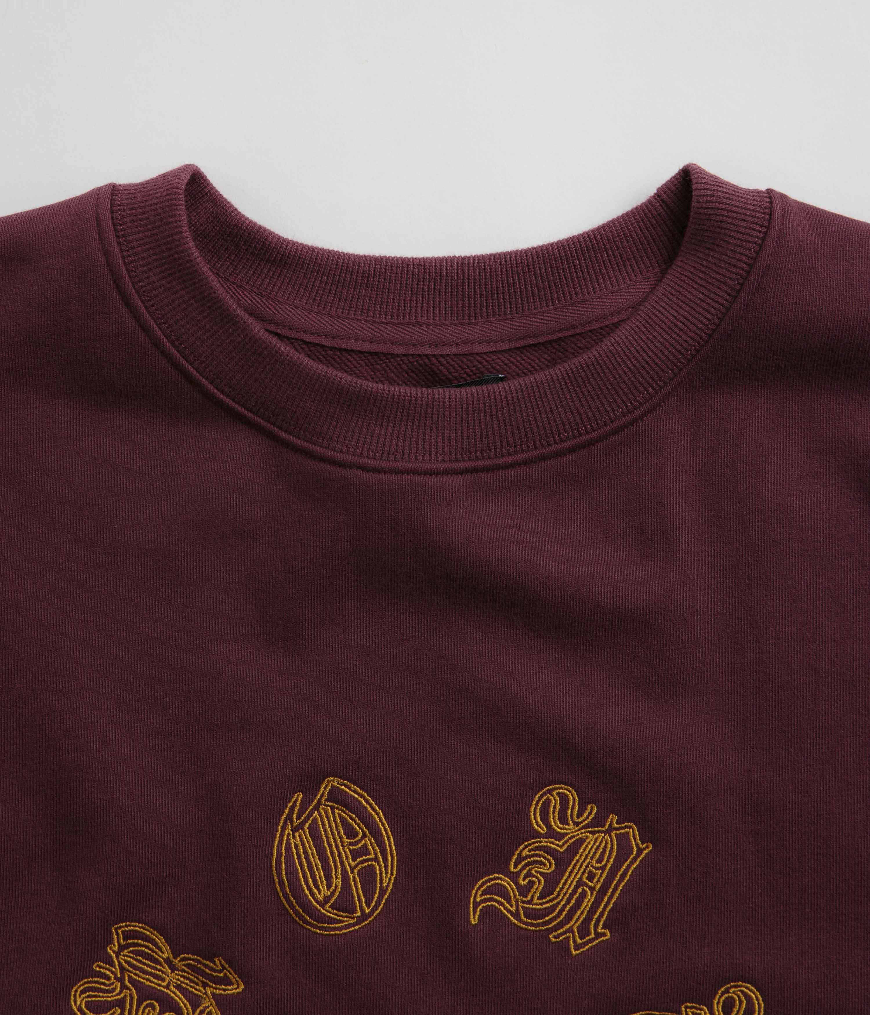 Bronze 56K Old E Circle Crewneck Sweatshirt - Burgundy - Image 4