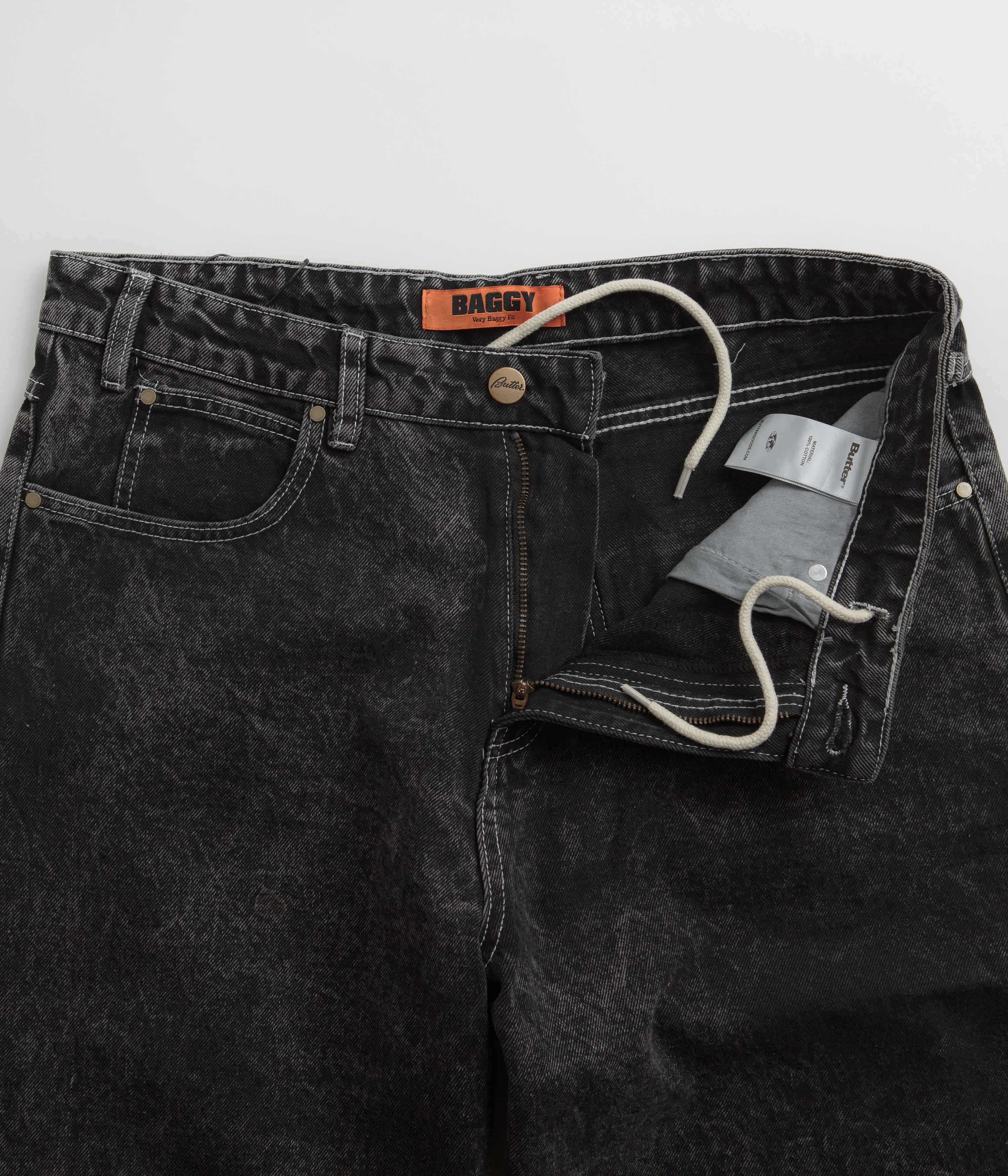 Butter Goods Applique Jeans - Acid Black - Image 5