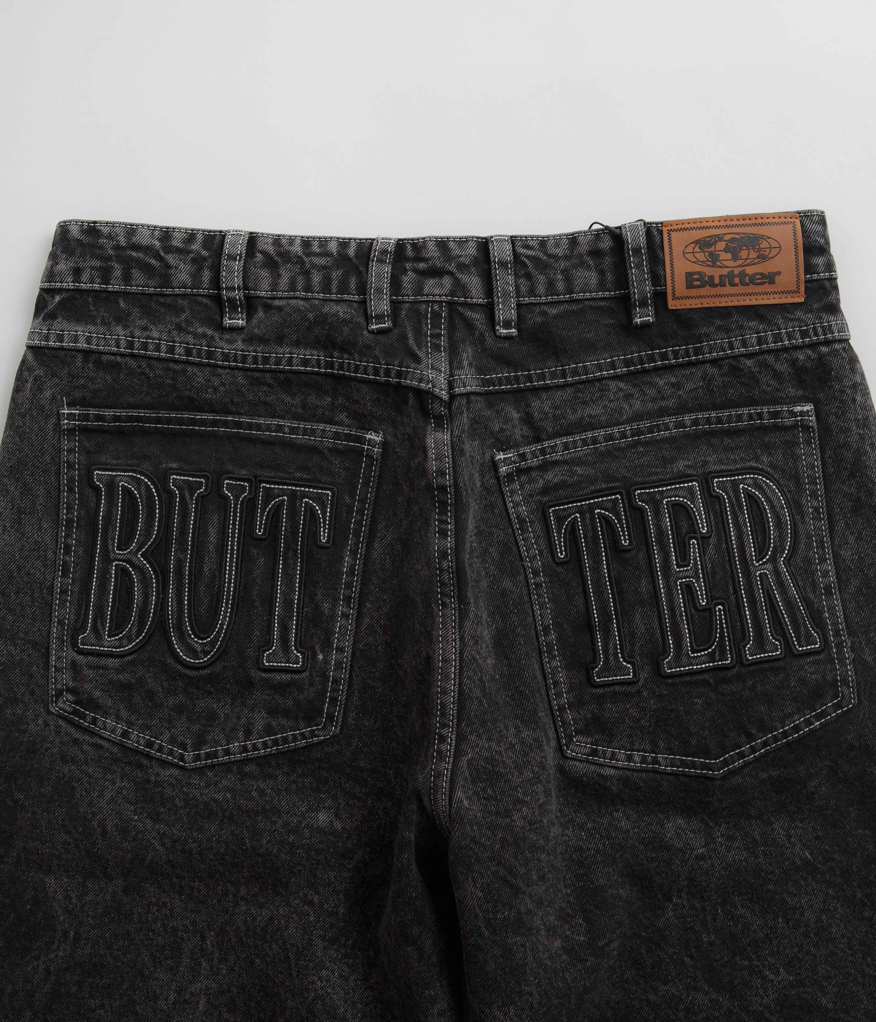 Butter Goods Applique Jeans - Acid Black - Image 6