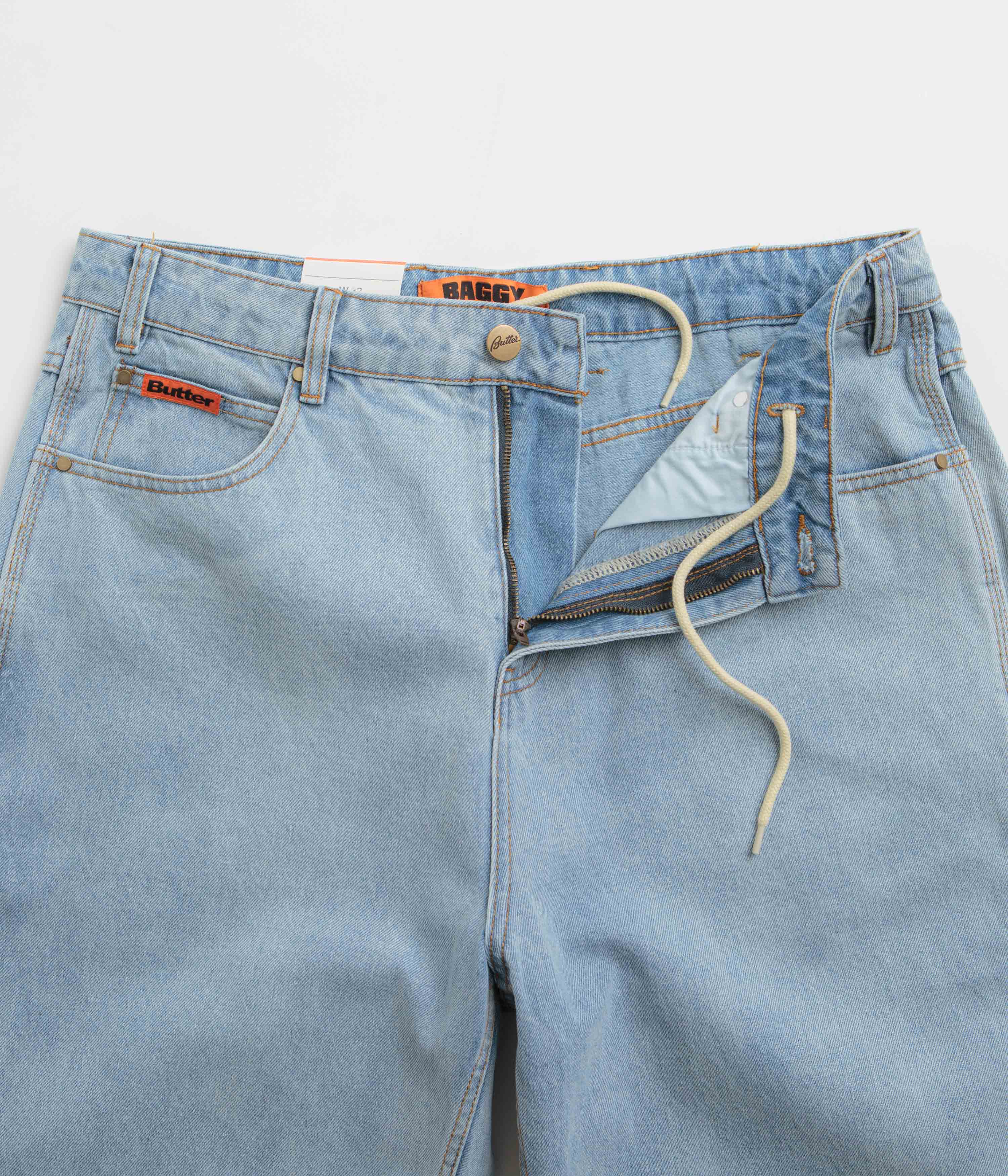 Butter Goods Baggy Denim Jeans - Light Blue - Image 5
