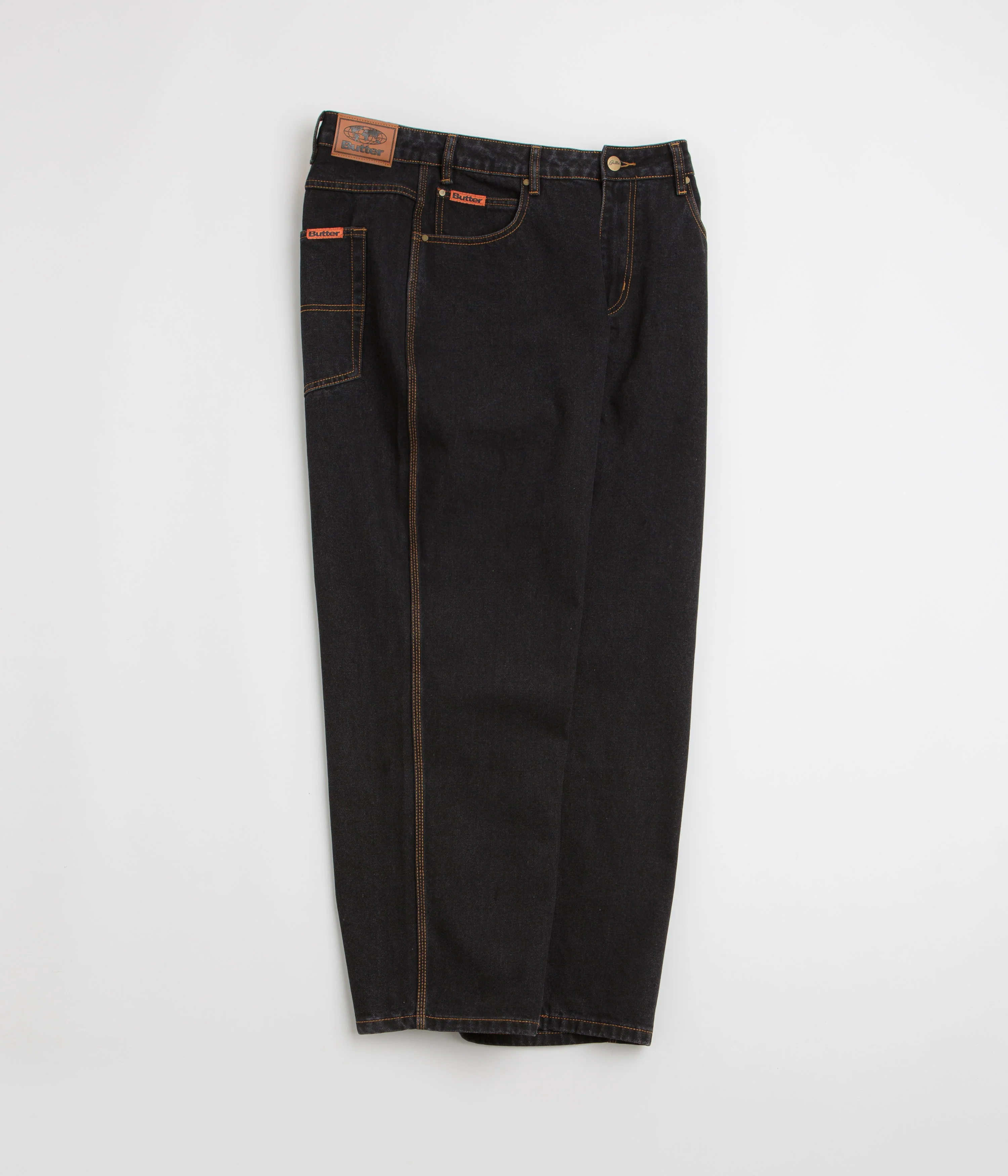 Butter Goods Baggy Jeans - Washed Black / Black - Image 2
