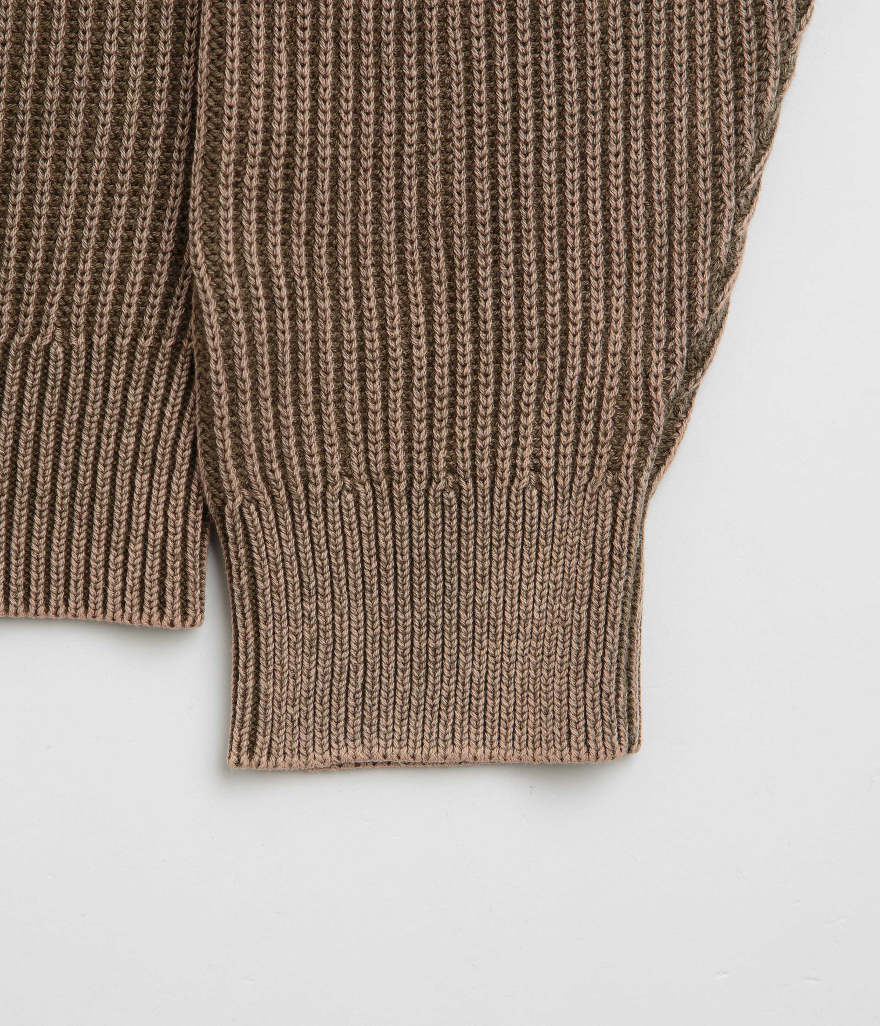 Butter Goods Bleach Knit Crewneck Sweatshirt - Brown - Image 4