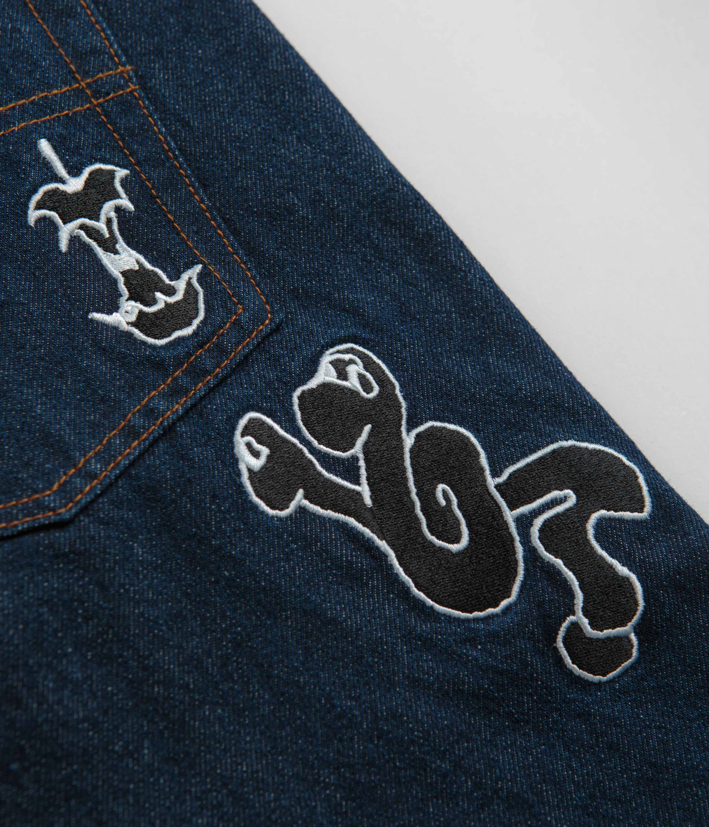 Butter Goods Critter Baggy Denim Shorts - Dark Indigo - Image 11