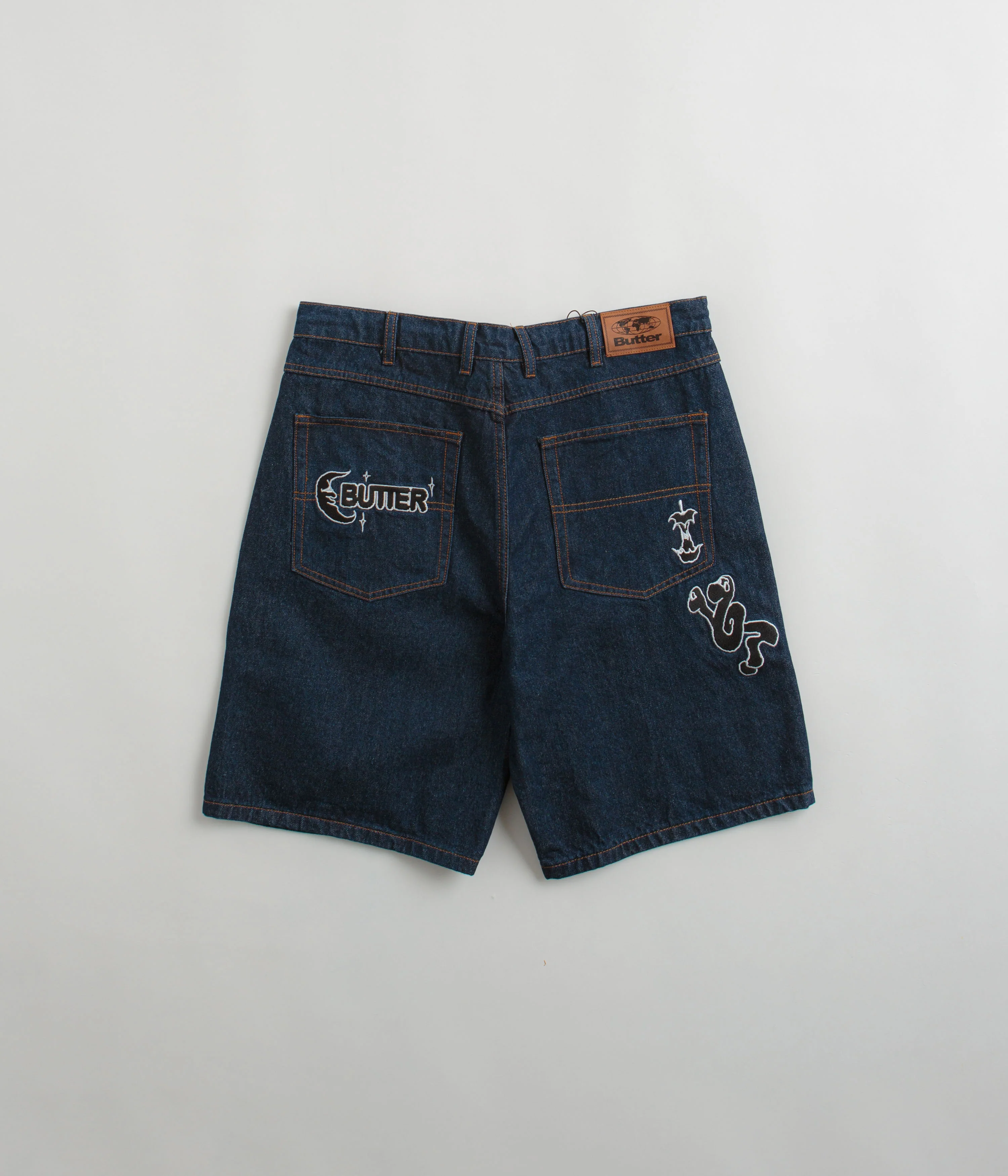 Butter Goods Critter Baggy Denim Shorts - Dark Indigo - Image 3